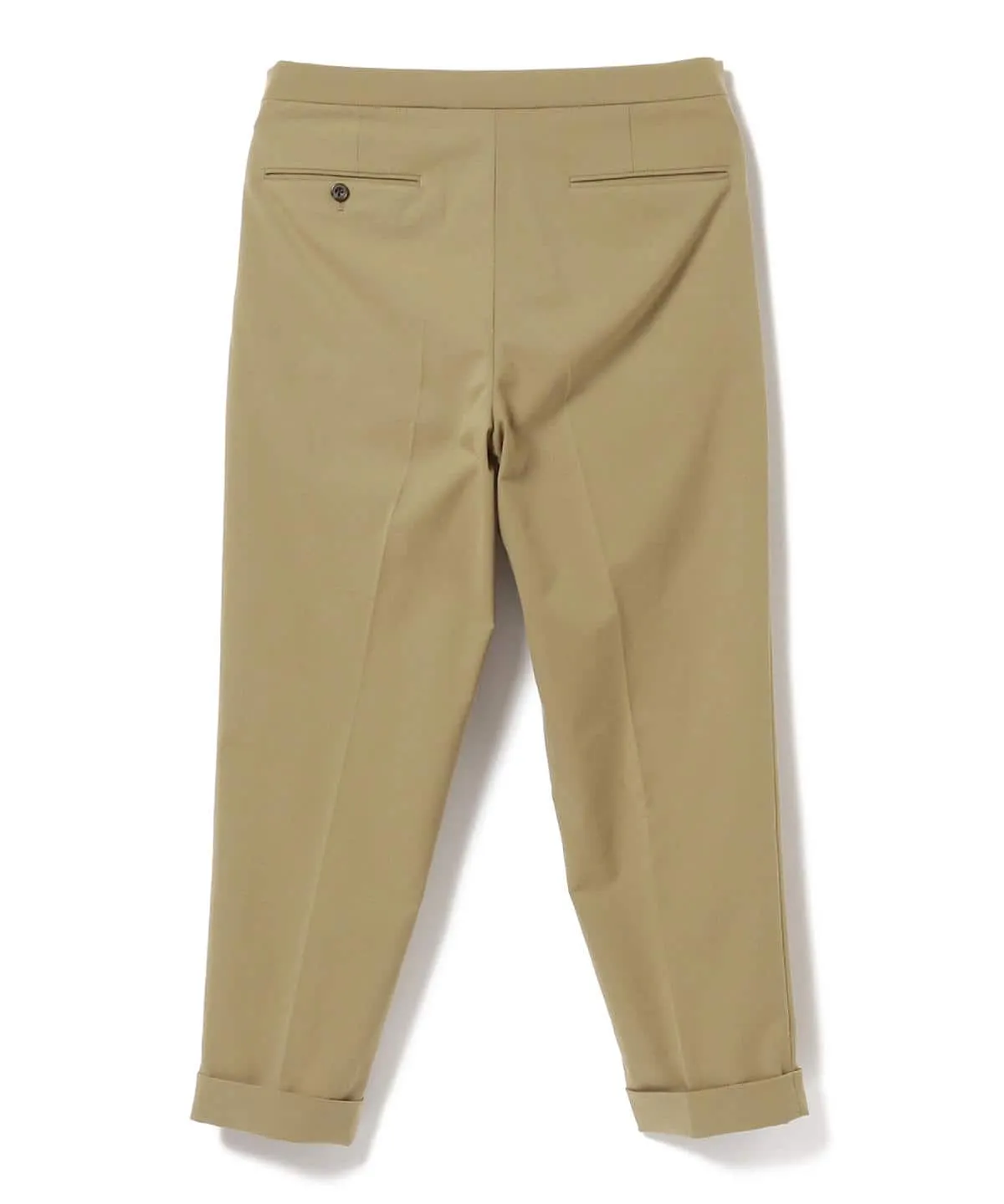 1-Pleat Polyester Chambray Travel Pants