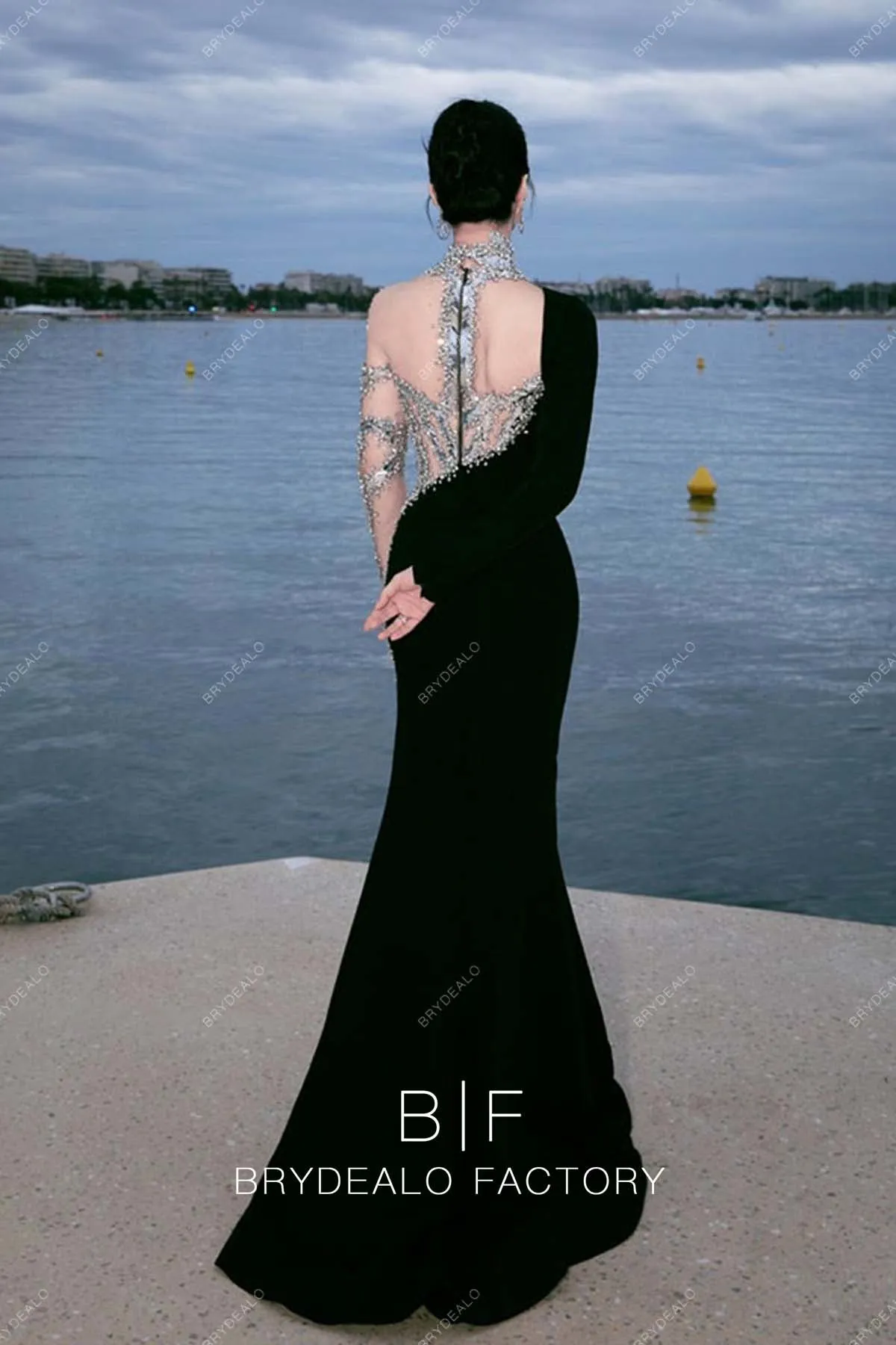 2023 Cannes Film Festival Fan Bing Bing Black Asymmetrical Celebrity Dress