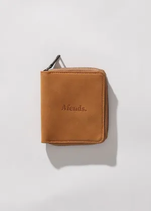 Afends Unisex Stash - Leather Wallet - Tan