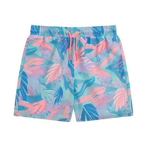 Animal Childrens/Kids Jetsetter Leaf Print Recycled Boardshorts