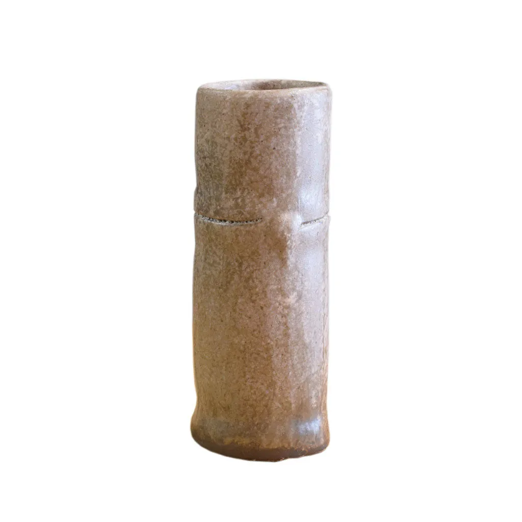 Bamboo Cylinder Vase Nutmeg