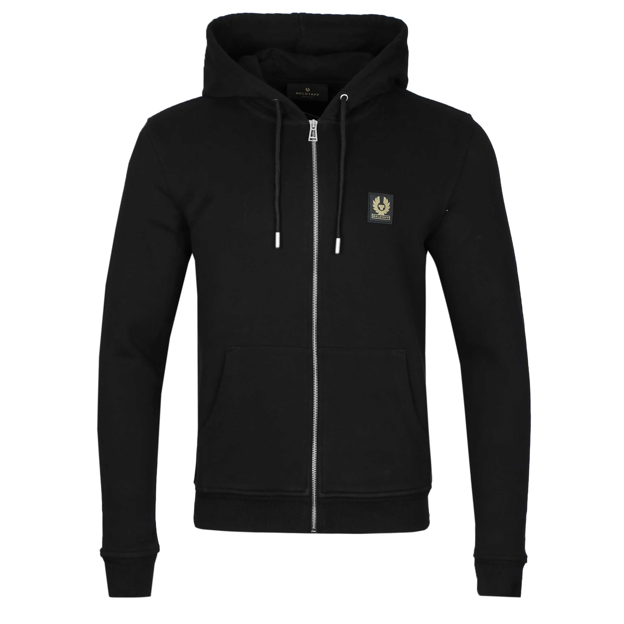 Belstaff Full Zip Hoodie Sweat Top in Black