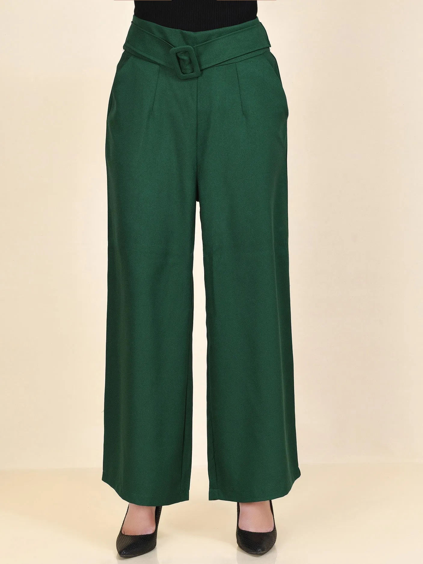 Belted Pants - Green