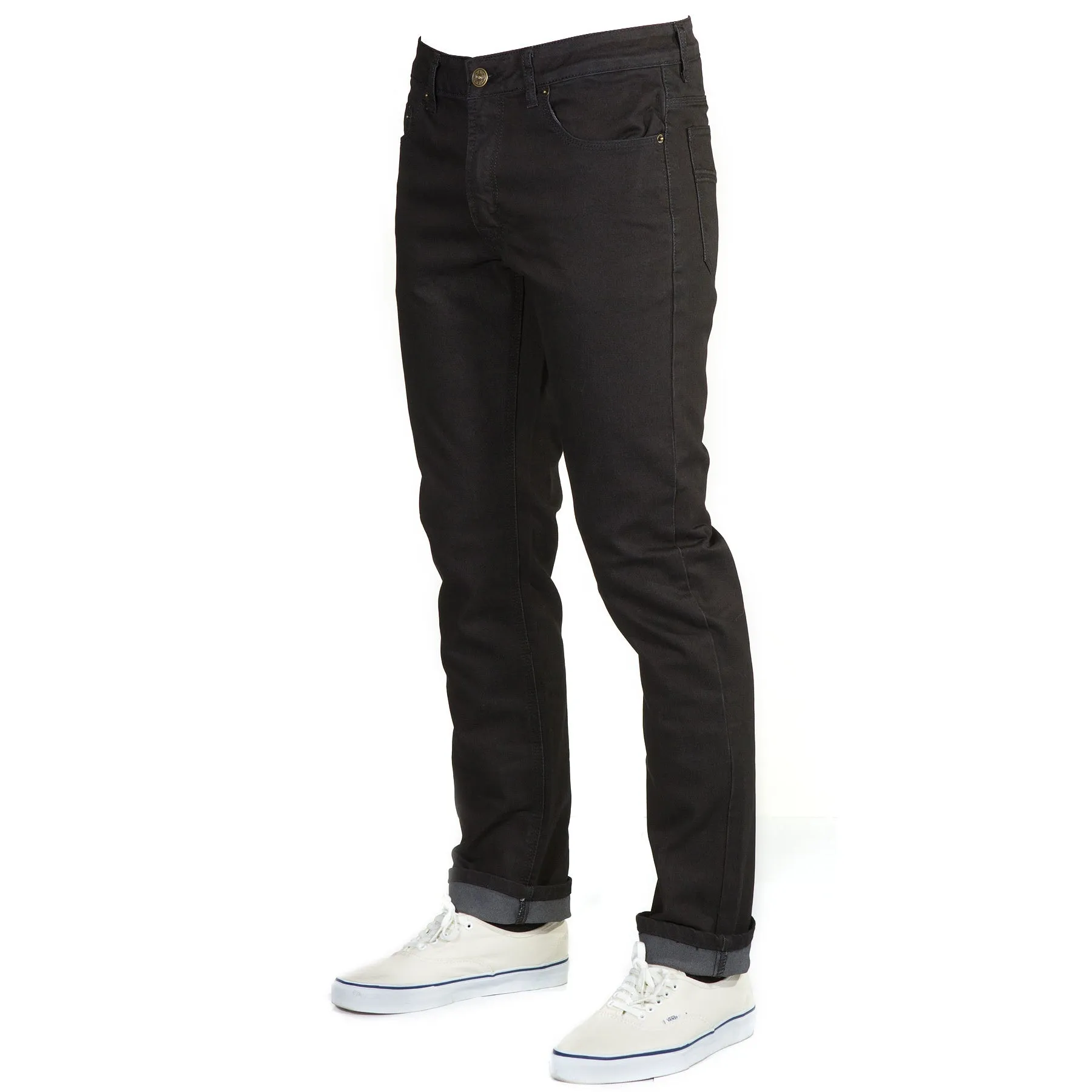 Mens Slim Fit Blackout Denim Jeans - 5th Generation