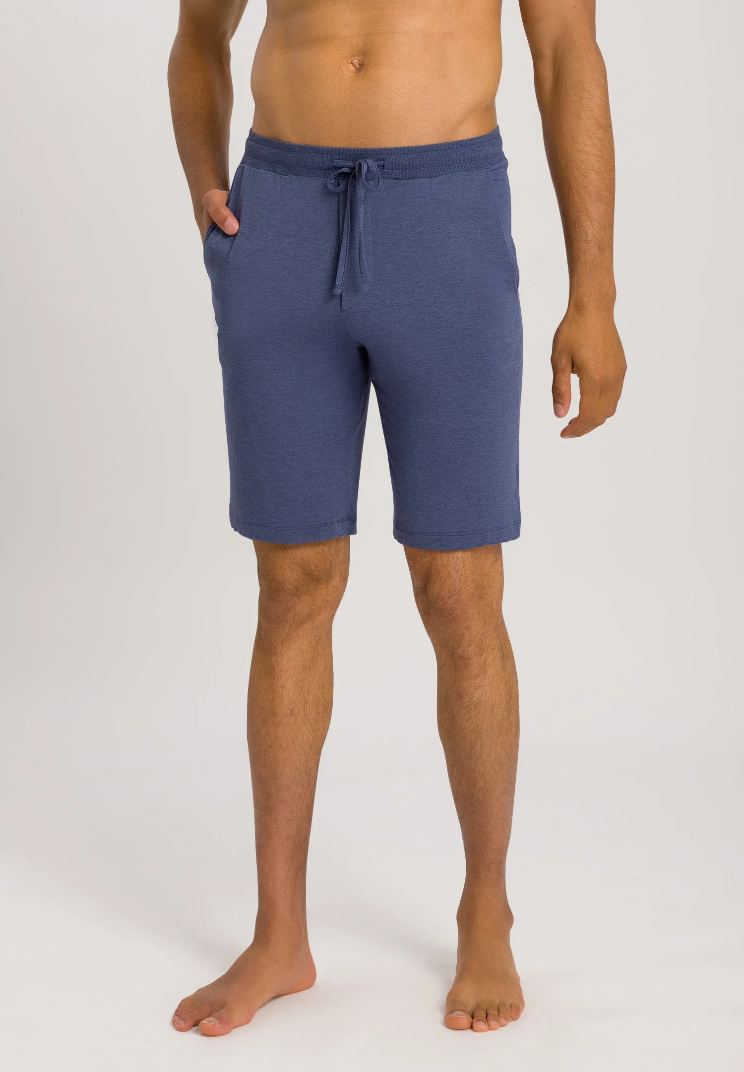 Casuals Drawstring Shorts | Slate Blue Melange 75039-2898