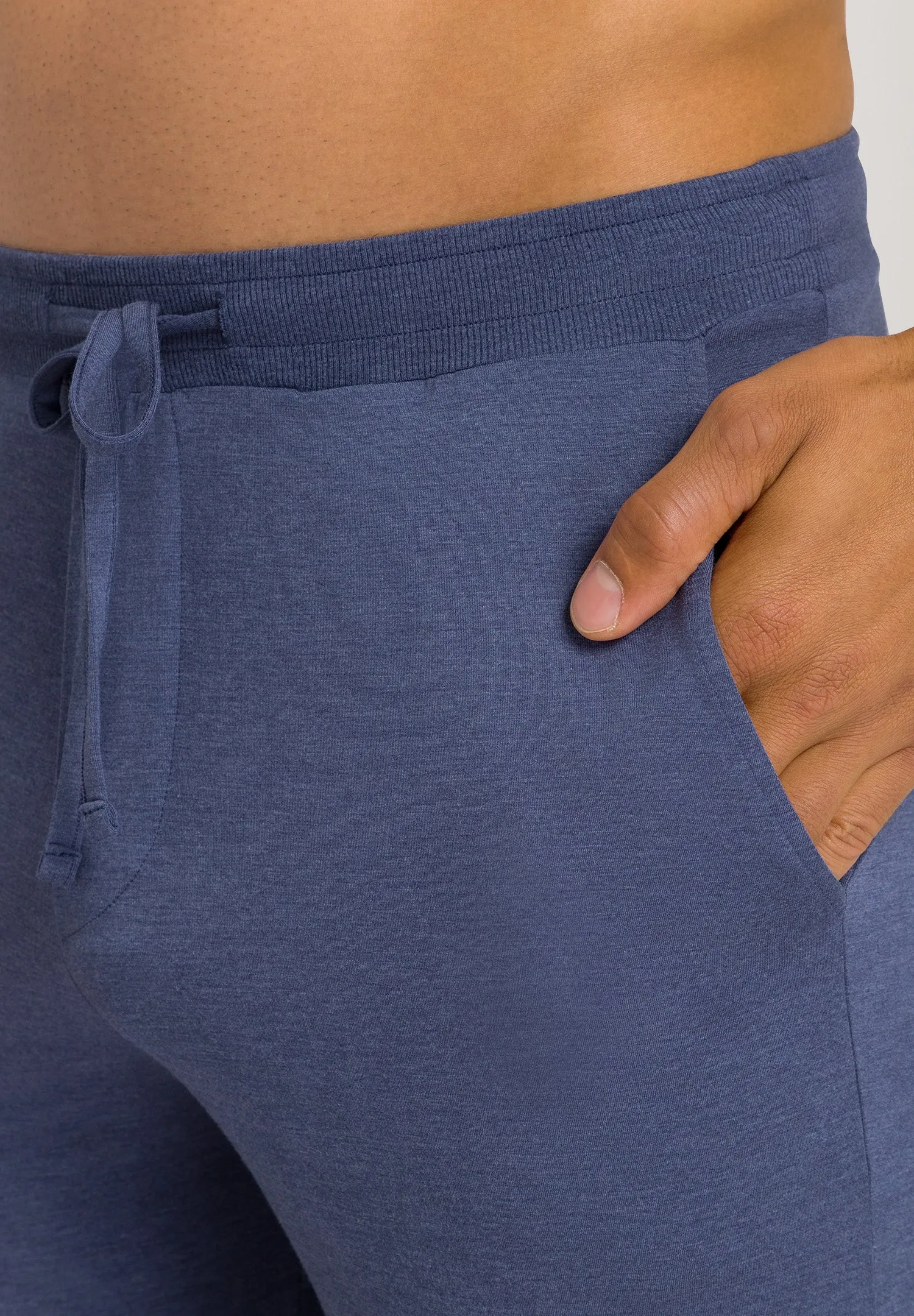 Casuals Drawstring Shorts | Slate Blue Melange 75039-2898