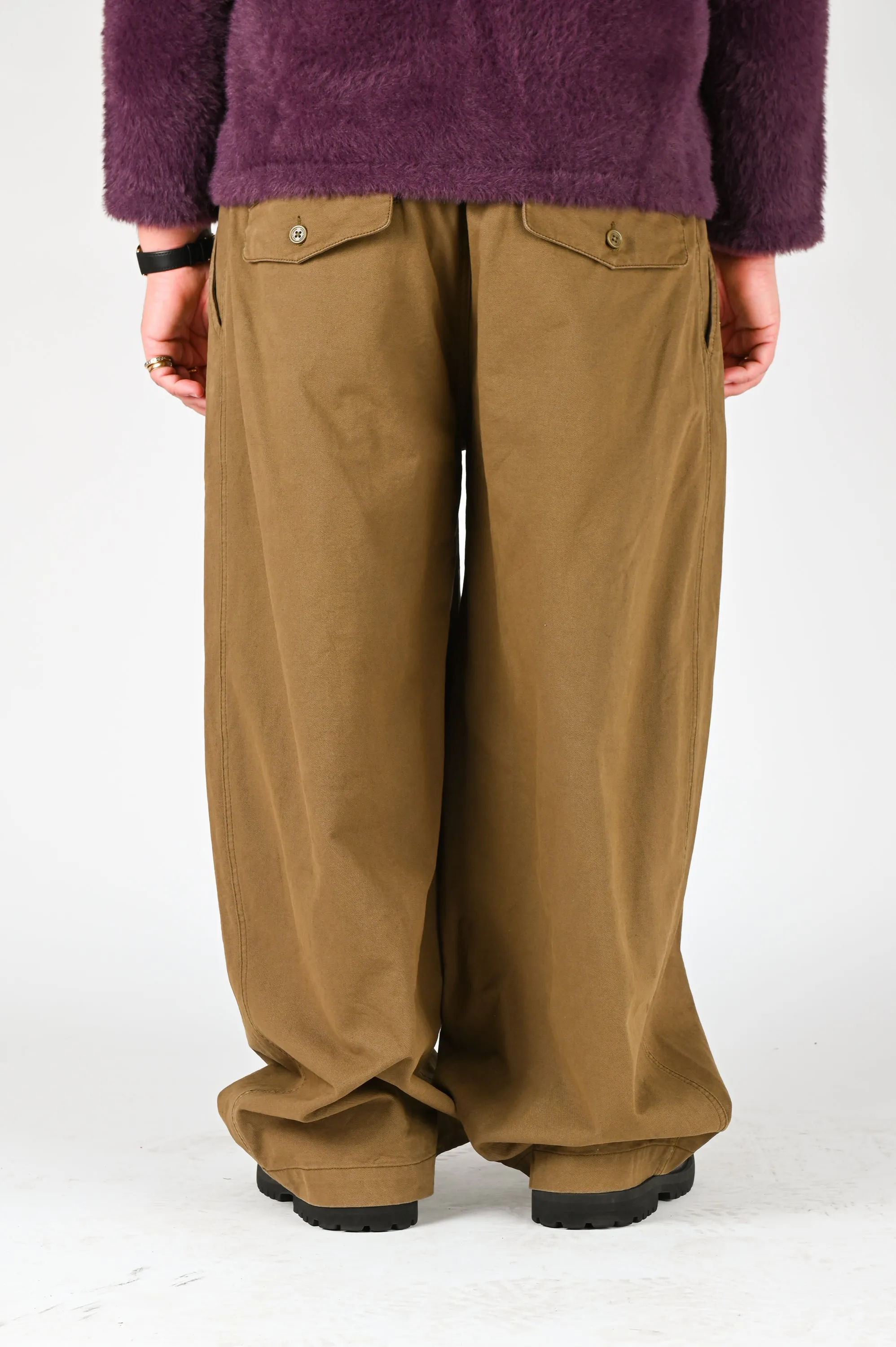 Checks 'Hakama' Pleat Pants In Olive