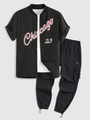 Chicago Printed Shirt And Cargo Pant