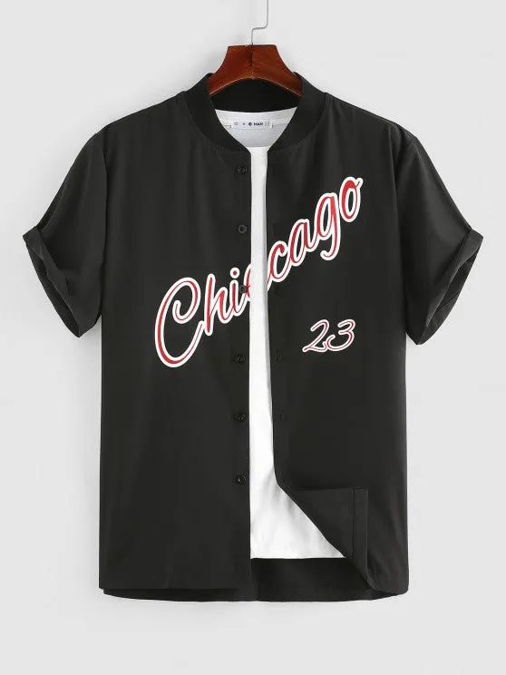 Chicago Printed Shirt And Cargo Pant