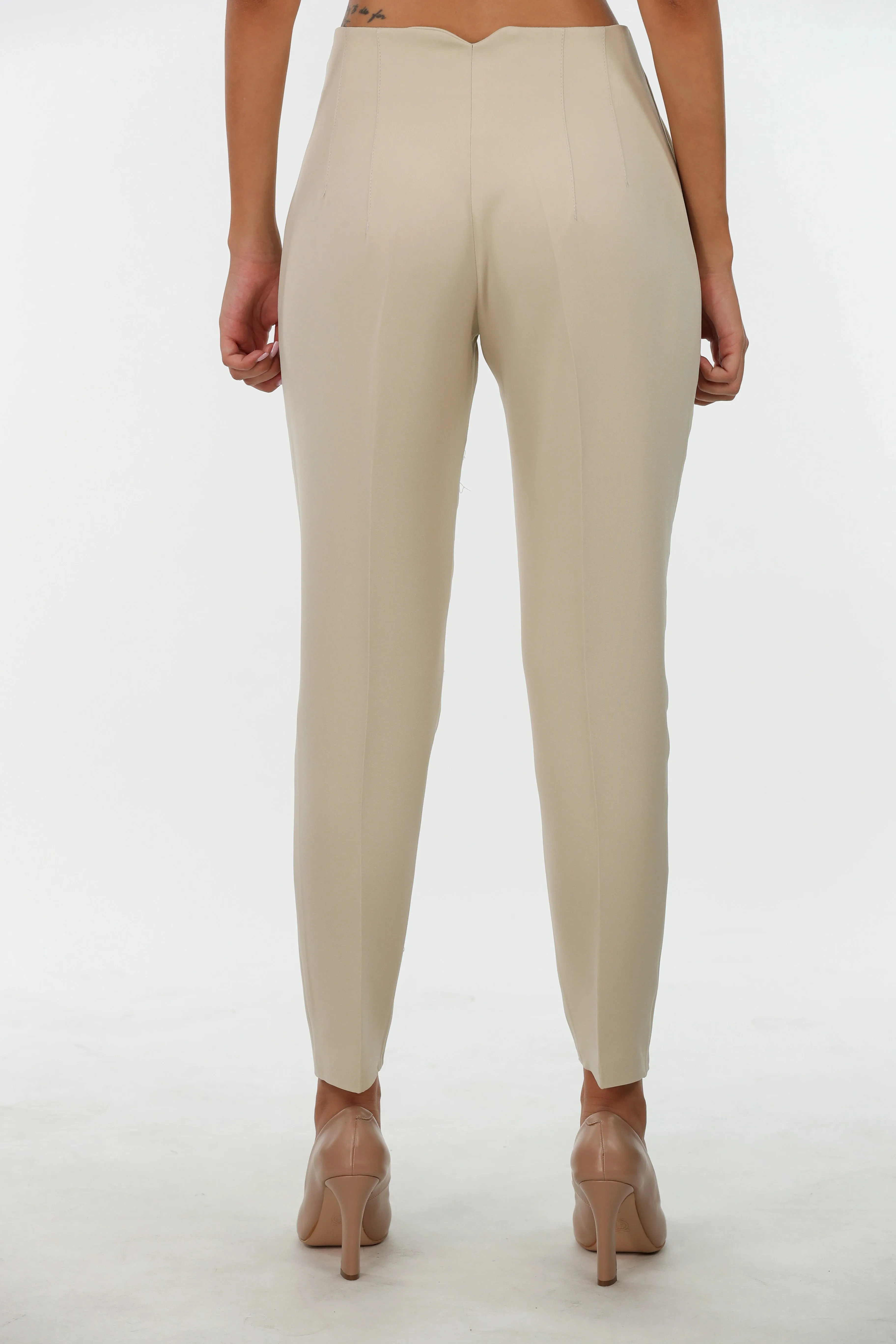 Classy Slim Fit Beige Pants