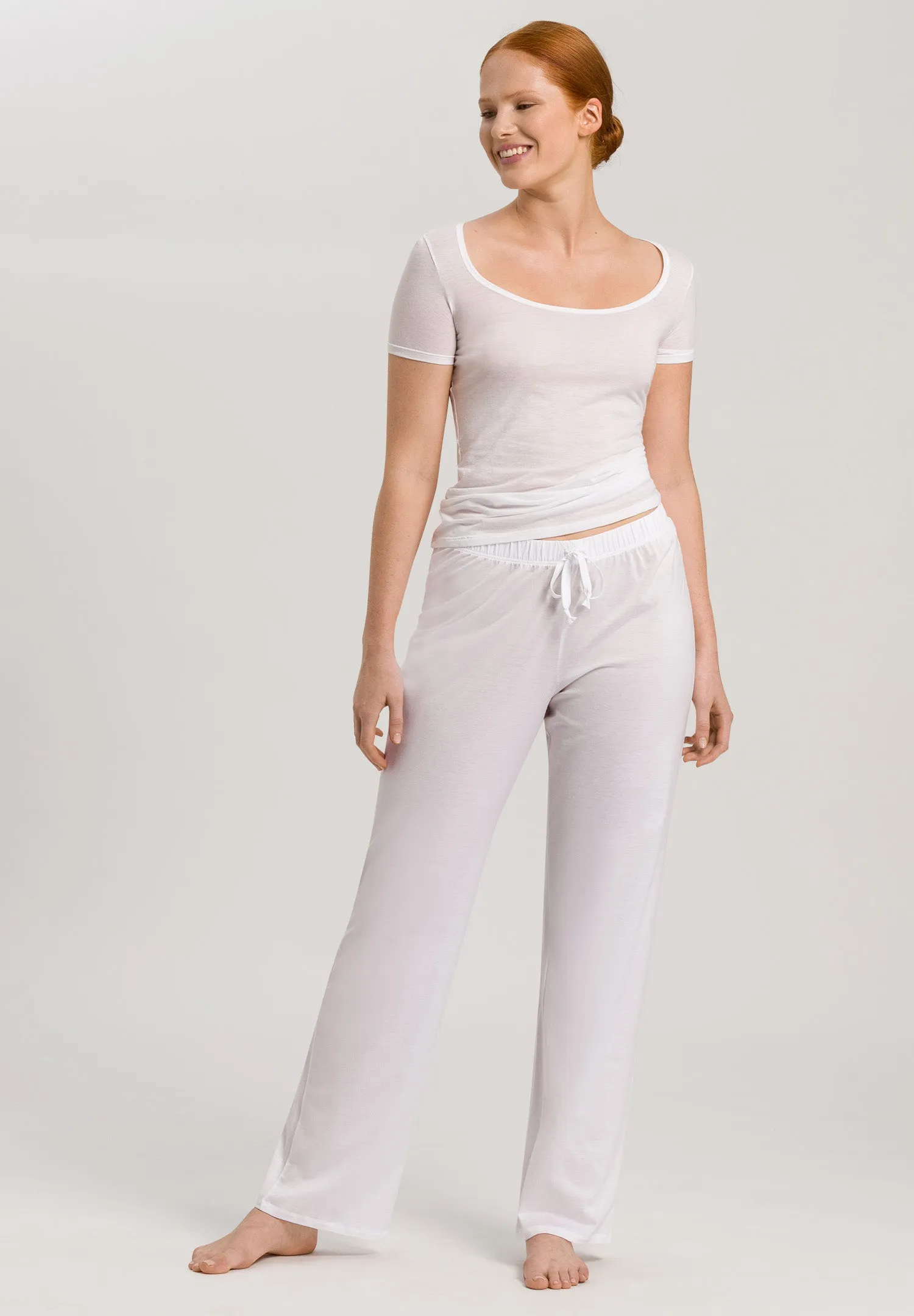 Cotton Deluxe Cotton Drawstring Pants | White 77955-101