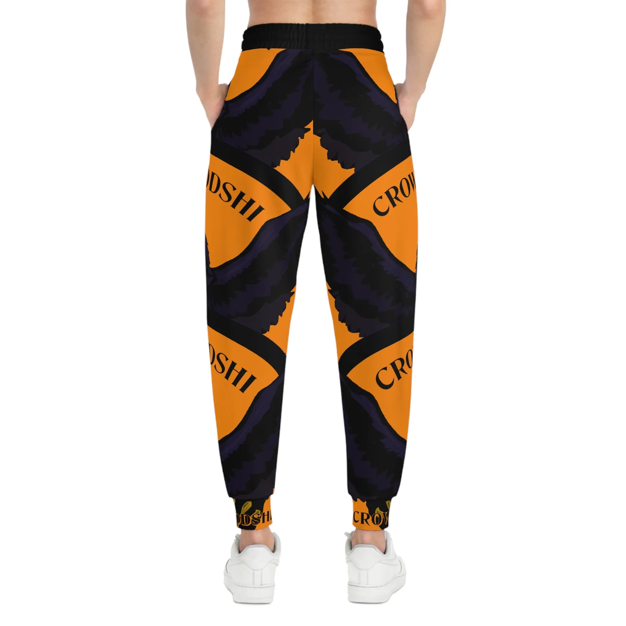 Crowgodshi 3rd GEN Athletic Joggers, ORANGE LOGO