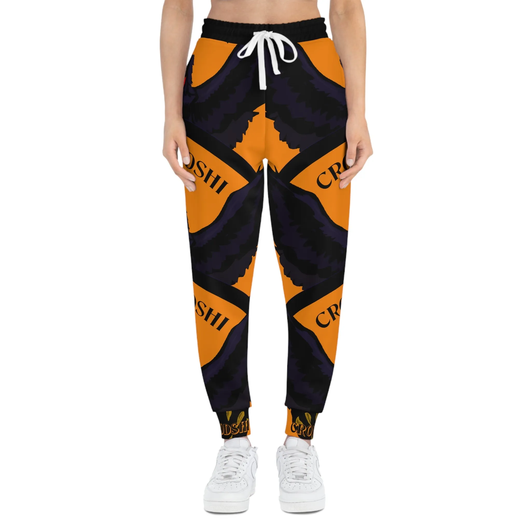 Crowgodshi 3rd GEN Athletic Joggers, ORANGE LOGO