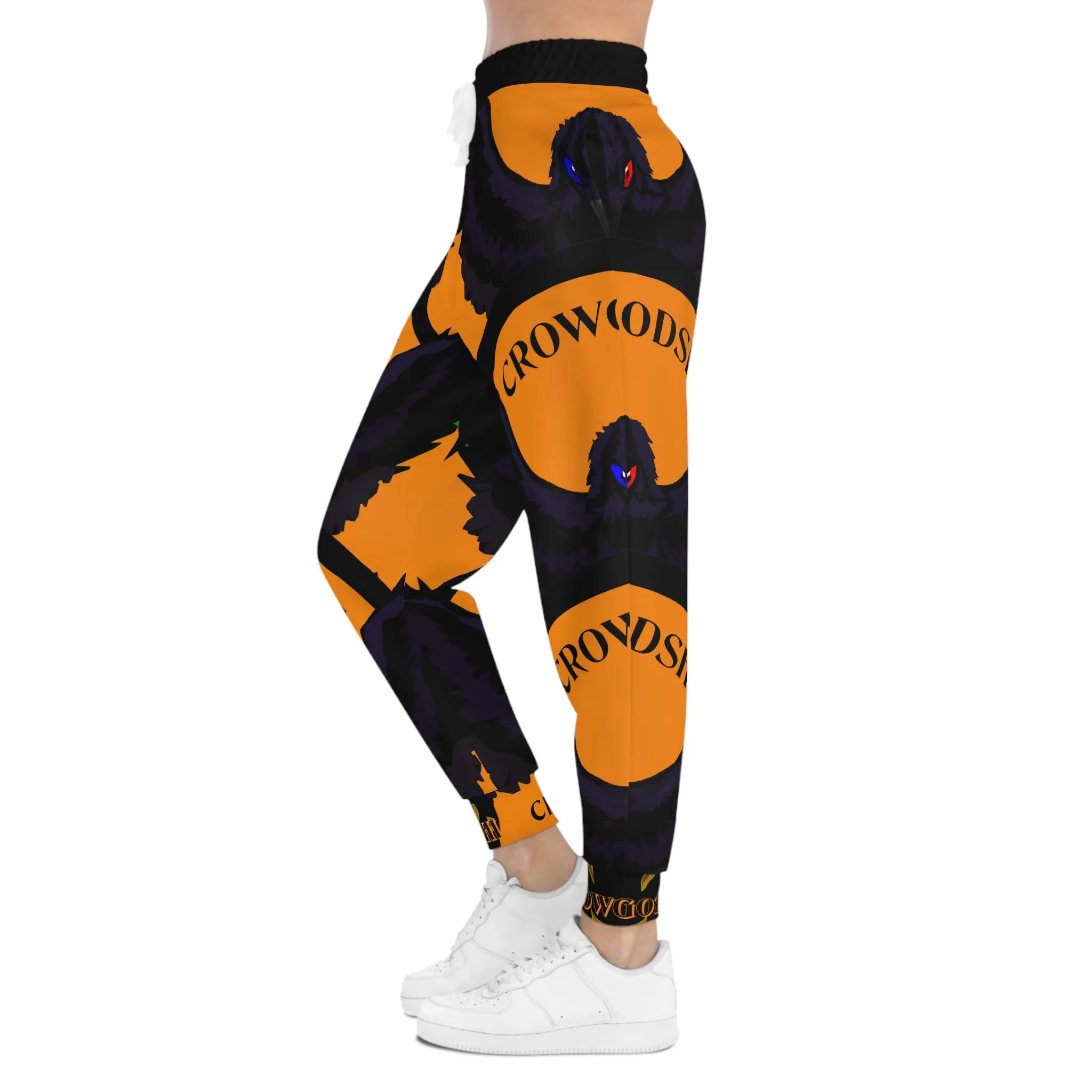 Crowgodshi 3rd GEN Athletic Joggers, ORANGE LOGO