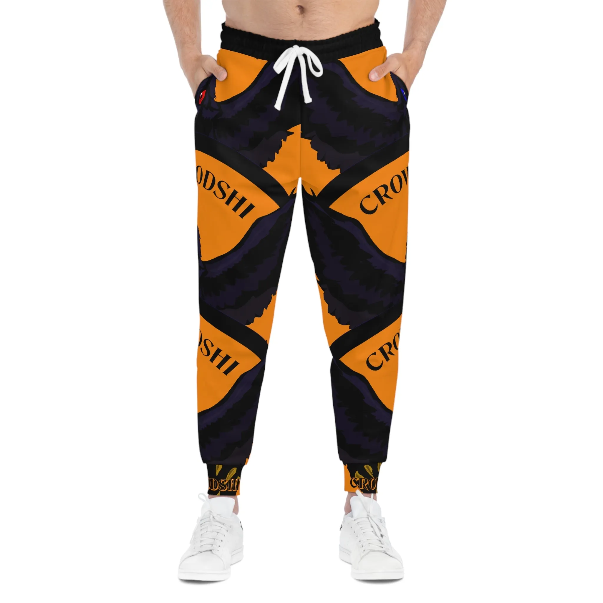 Crowgodshi 3rd GEN Athletic Joggers, ORANGE LOGO