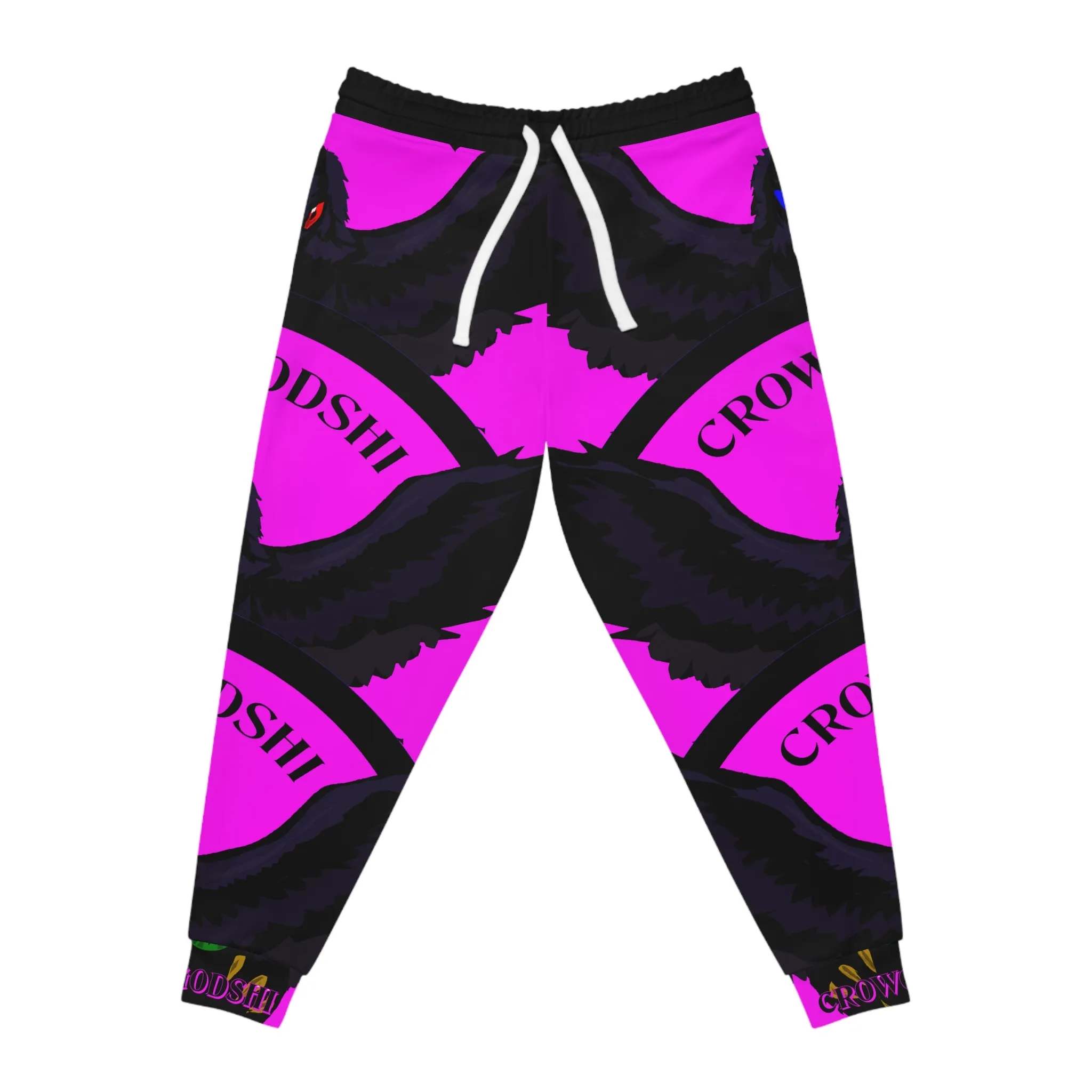 Crowgodshi 3rd GEN Athletic Joggers, PINK LOGO