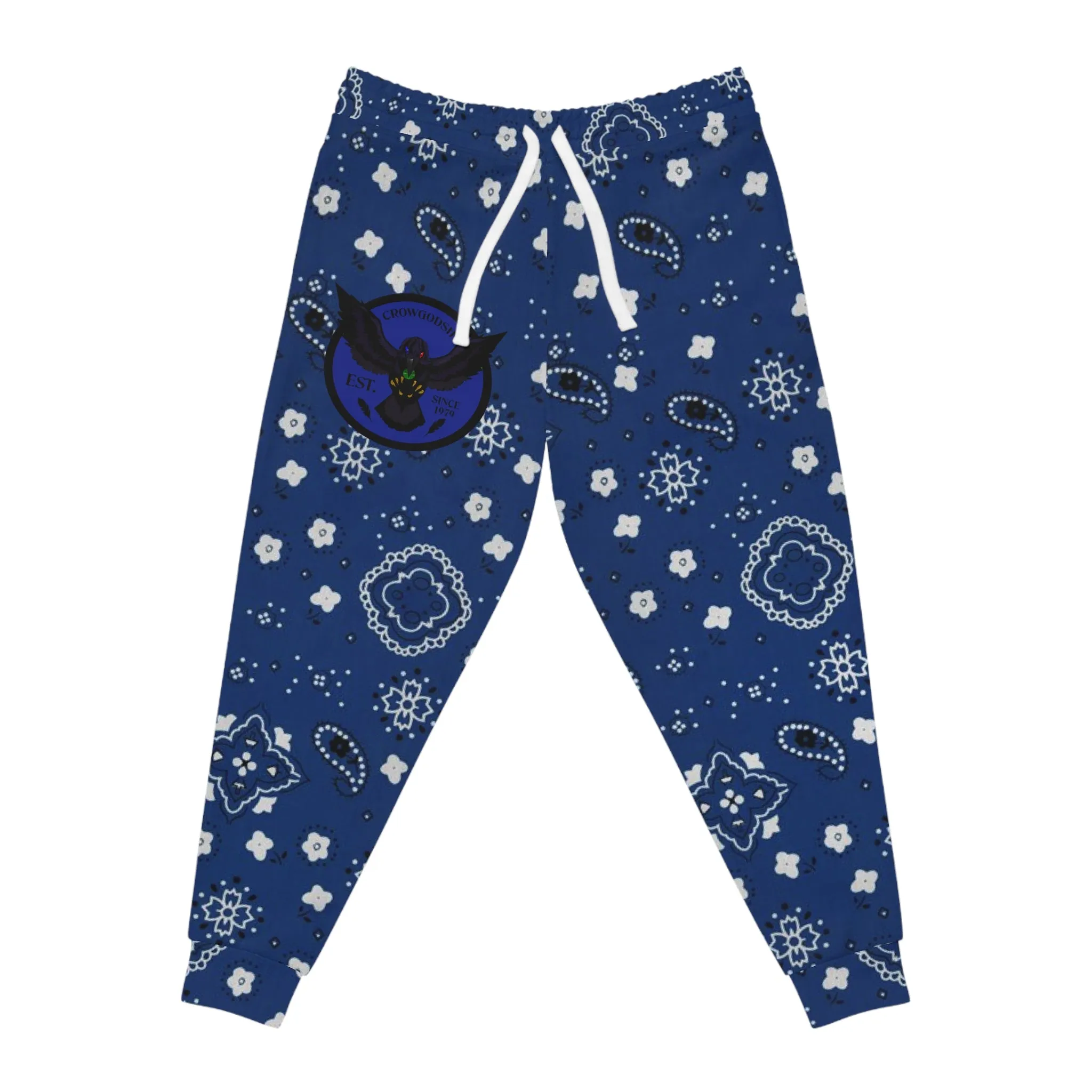 Crowgodshi Blue Colors Athletic Joggers