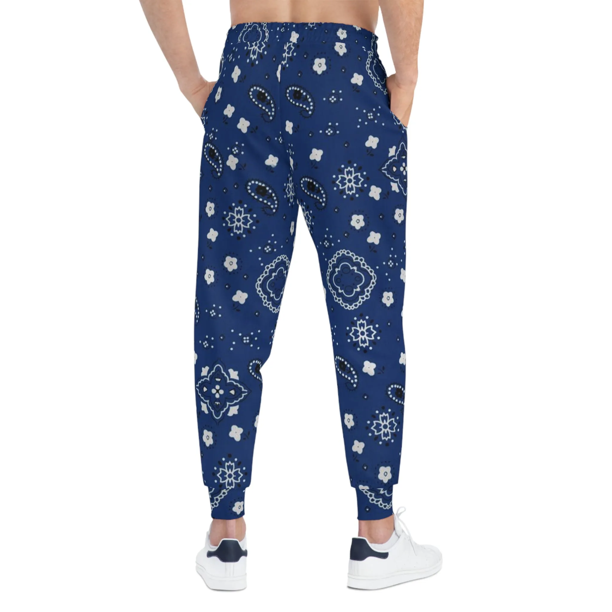 Crowgodshi Blue Colors Athletic Joggers