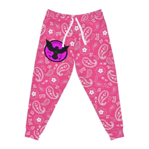 Crowgodshi Pink Colors Athletic Joggers