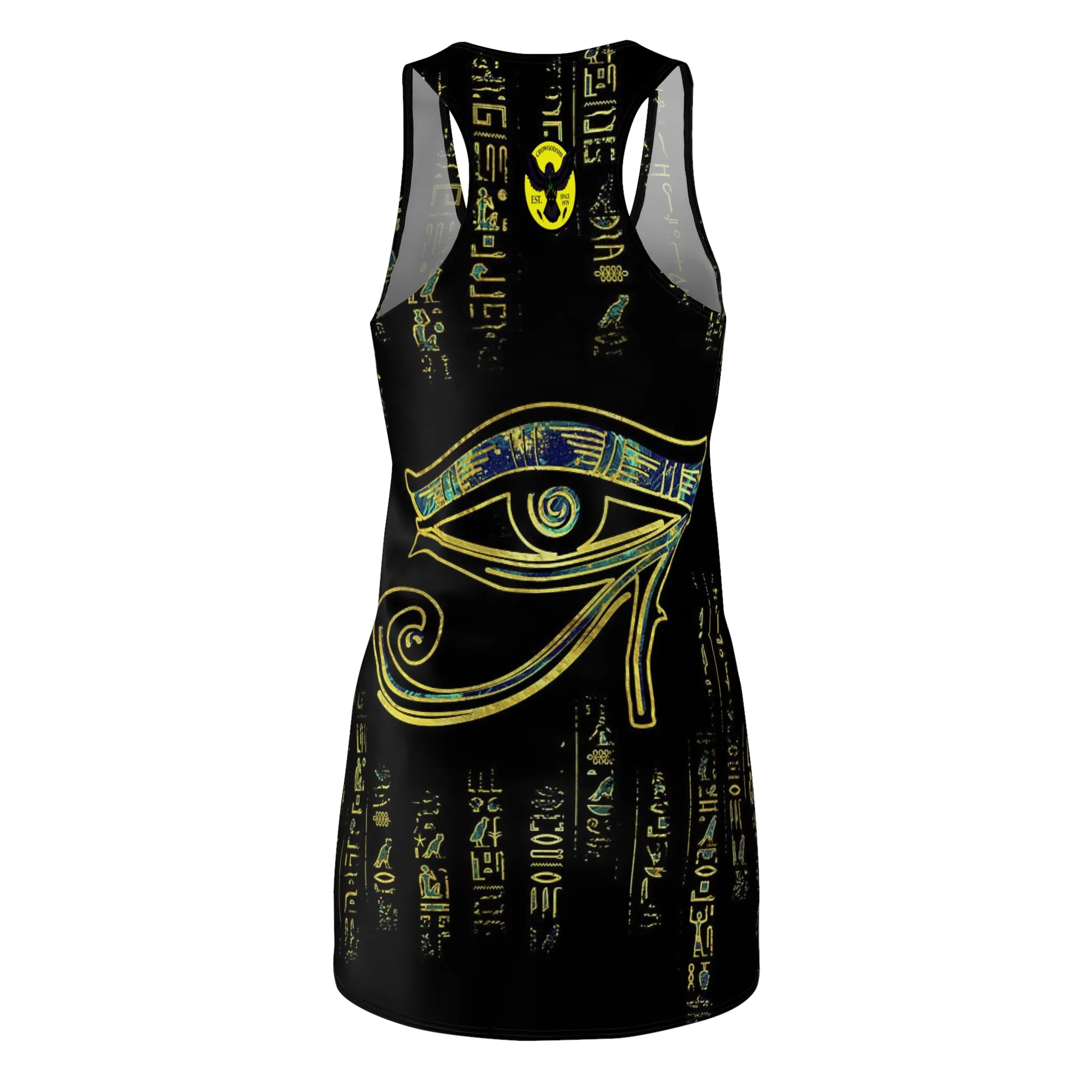 Crowgodshi Women's Eye of Horus Racerback Dress