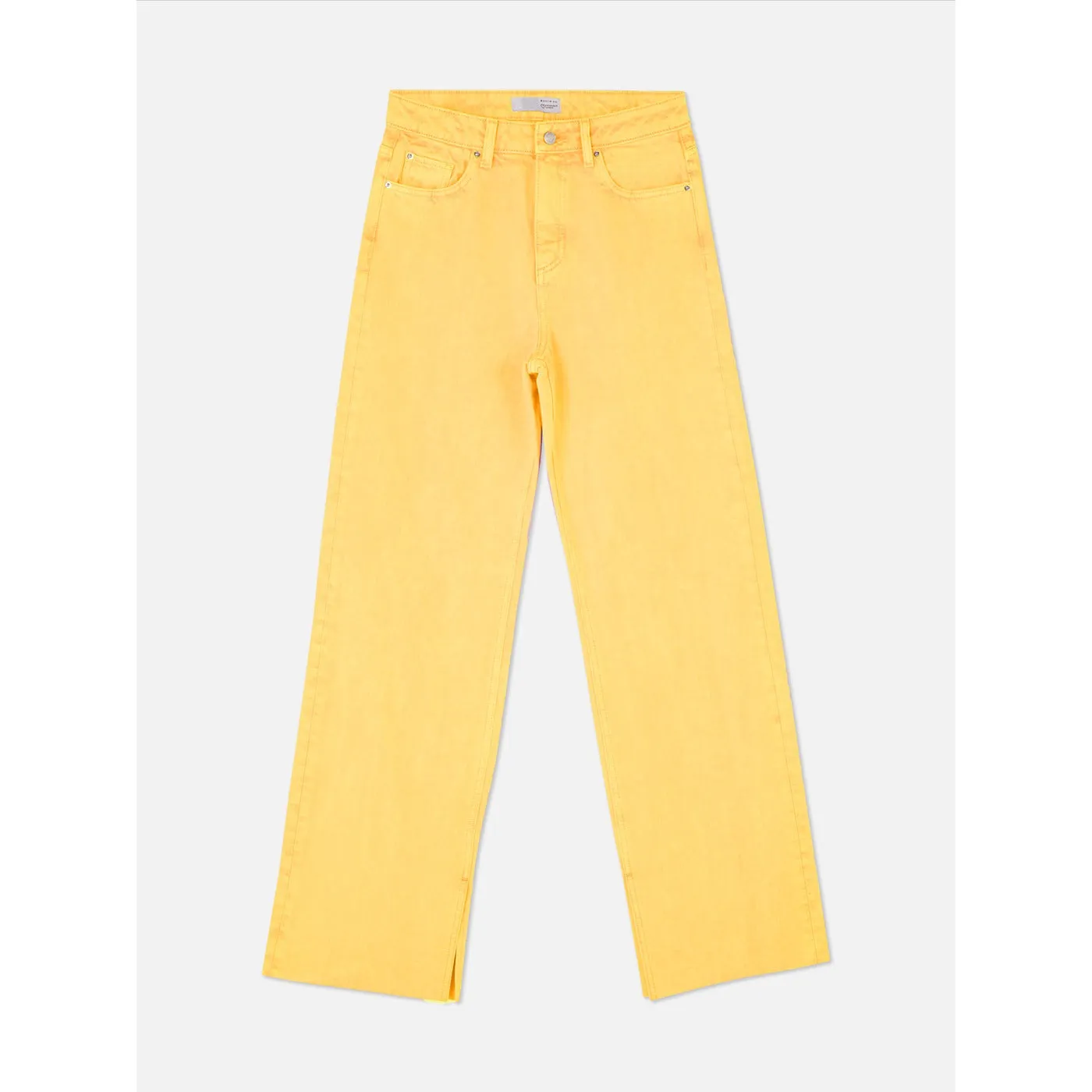 DC Yellow Wide Leg Split Hem Jeans