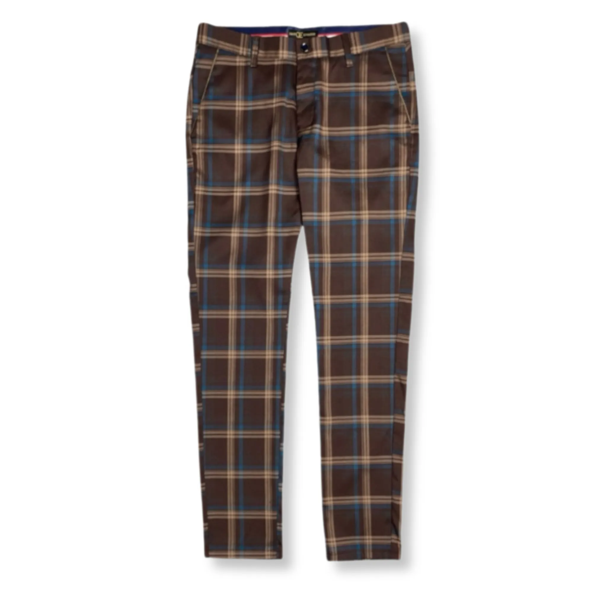 Dempsey Slim Fit Plaid Pants