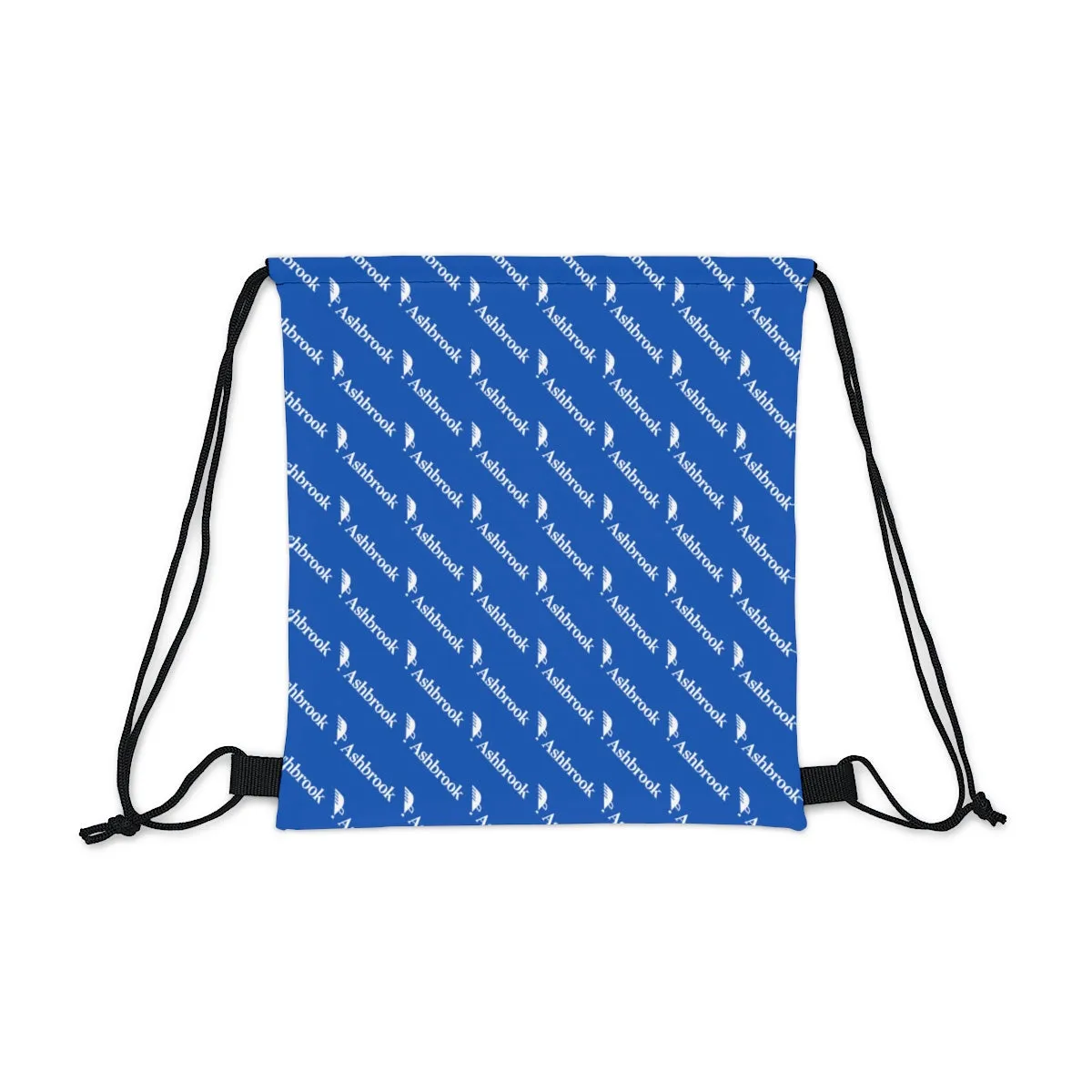 Drawstring Bag with Repeating Eagle Quill Logo