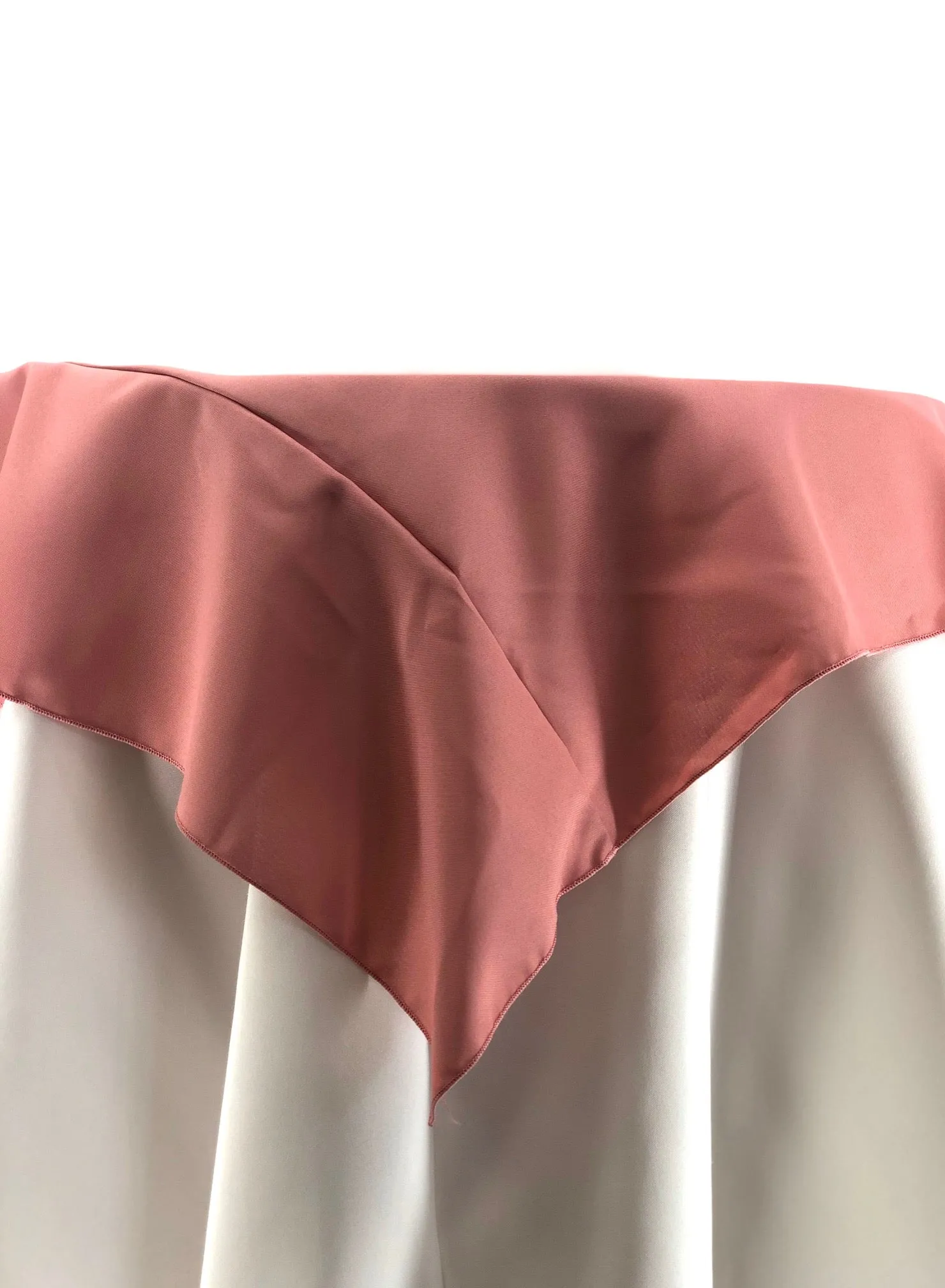 Dusty Rose Polyester Tablecloth