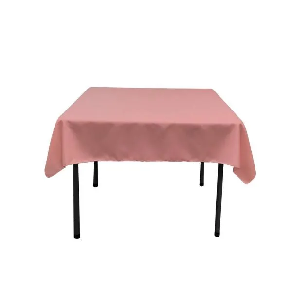 Dusty Rose Polyester Tablecloth