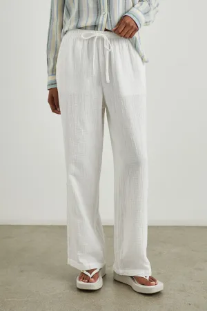 EMMIE PANT - GAUZE WHITE