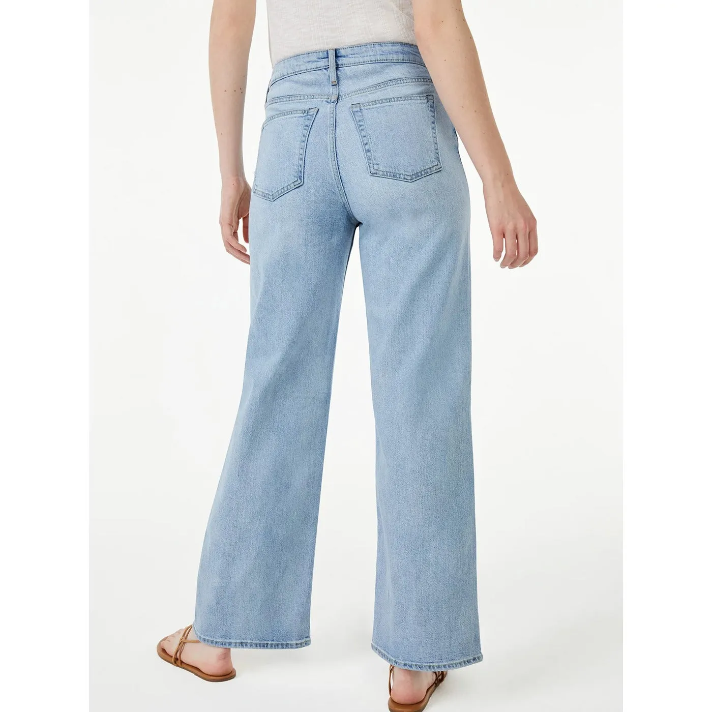 FA Full Wide Straight Light Blue Jeans