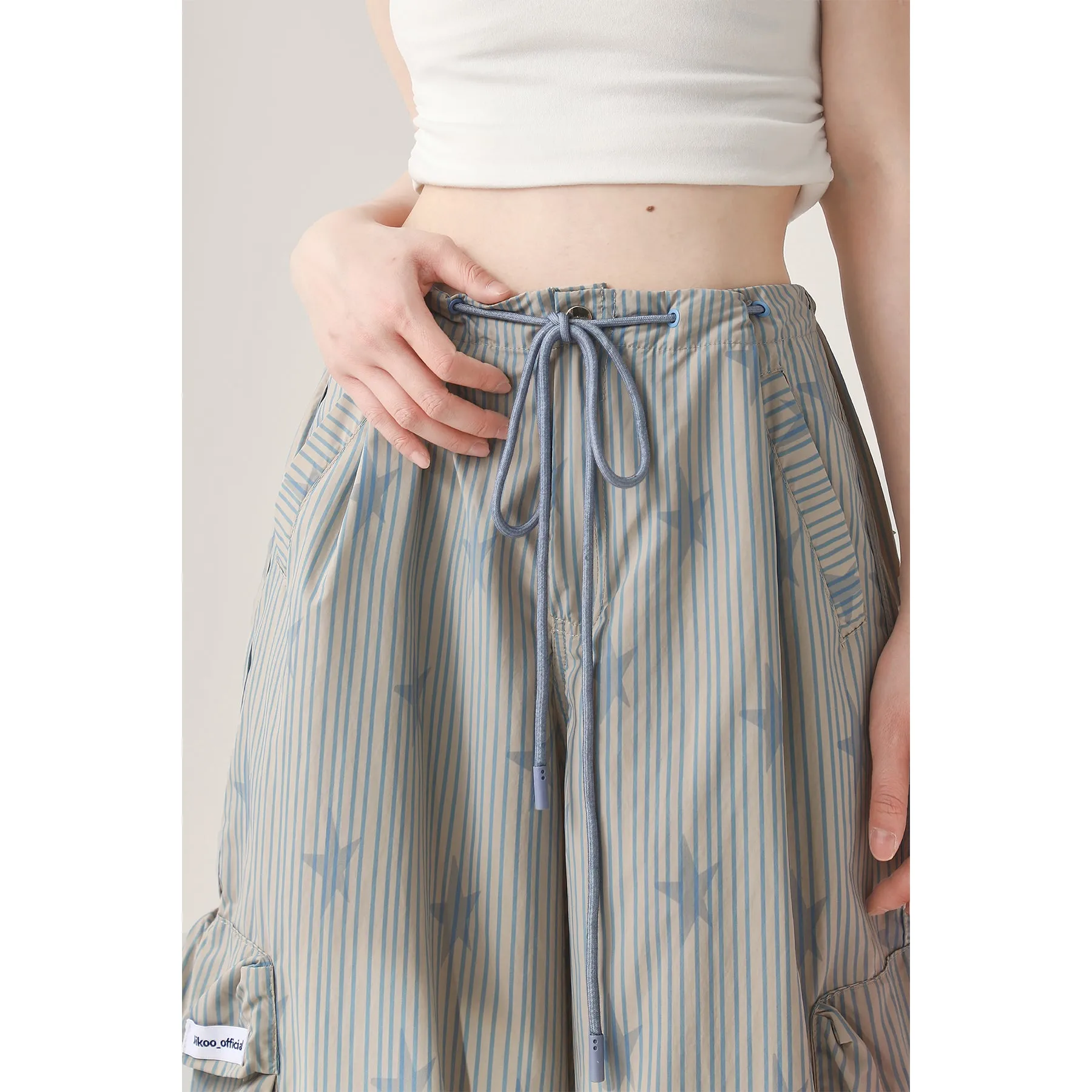 Faire Echo Vintage Striped Wide Leg Pants