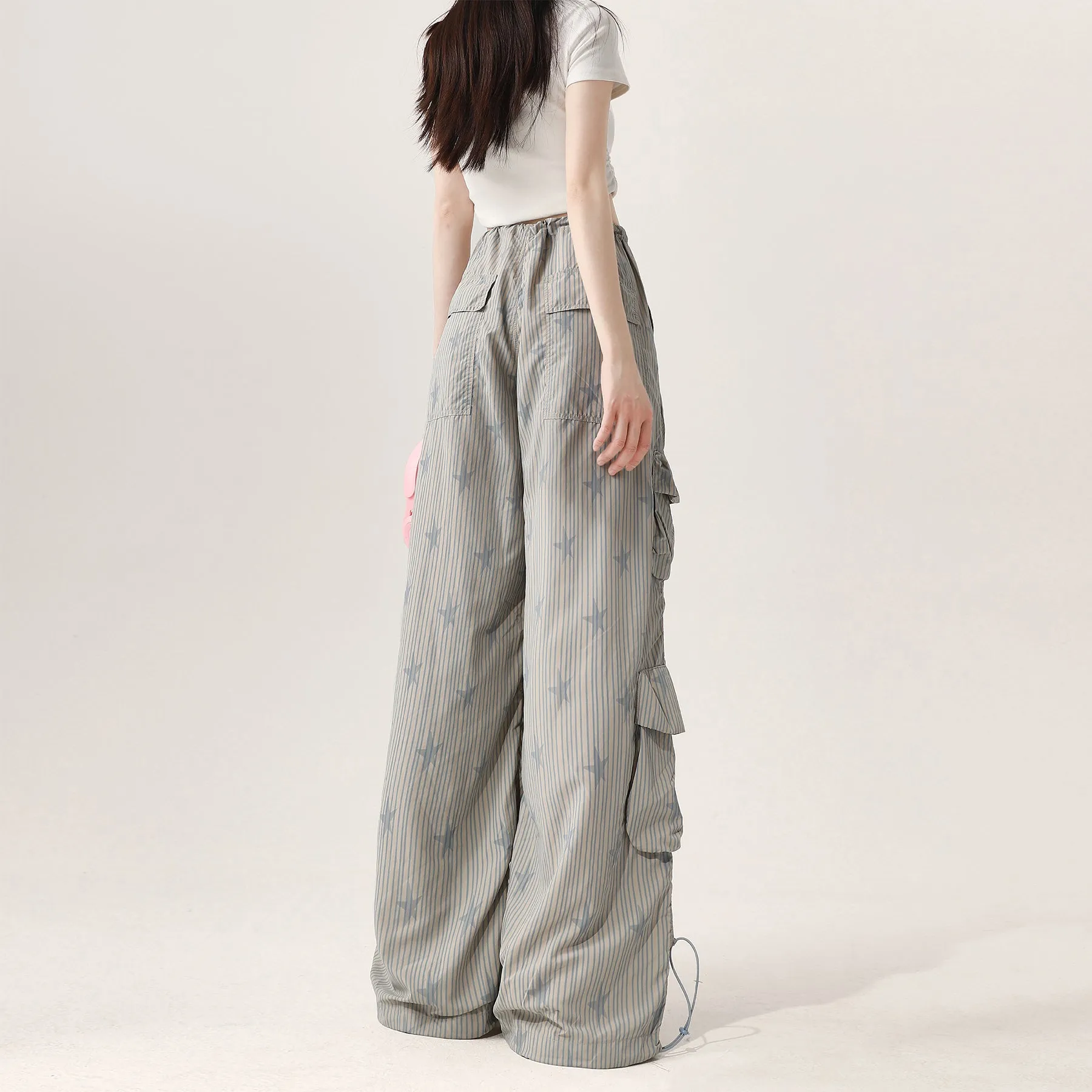 Faire Echo Vintage Striped Wide Leg Pants