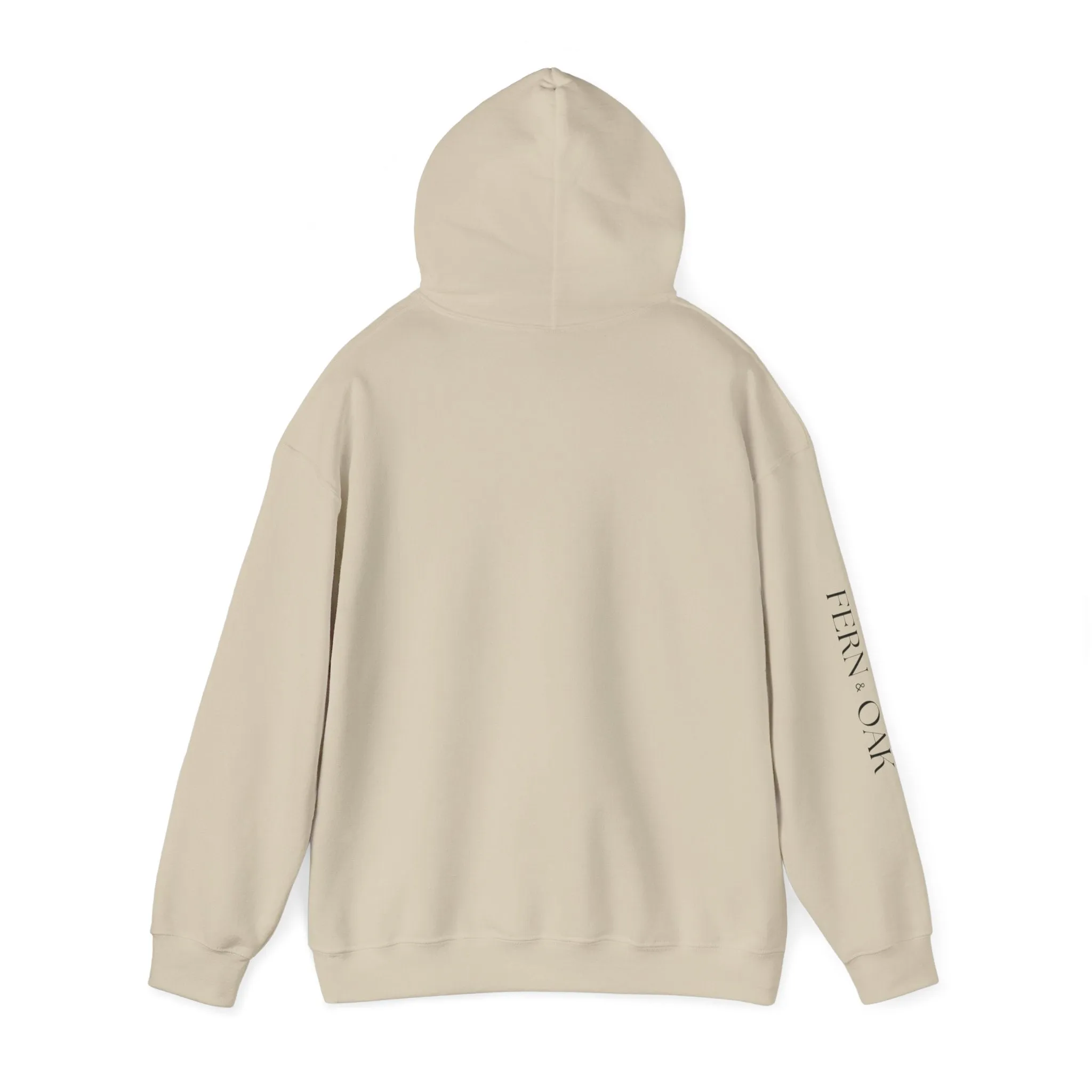 Fern and Oak Classic Unisex Hooded Sweatshirt - White Print