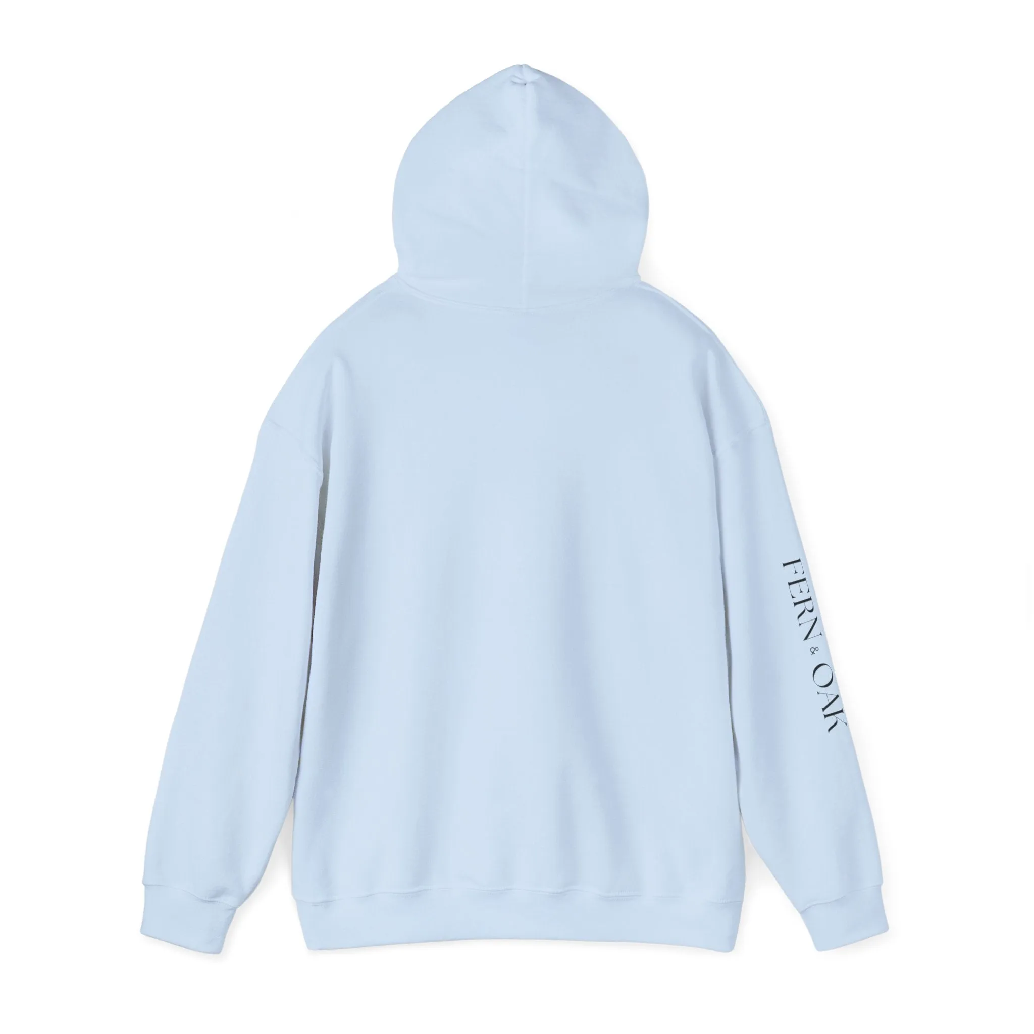 Fern and Oak Classic Unisex Hooded Sweatshirt - White Print