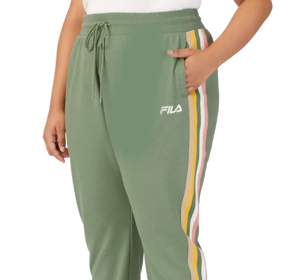 Fila Women's Clover Mid Rise Drawstring Jogger Green Size 3X