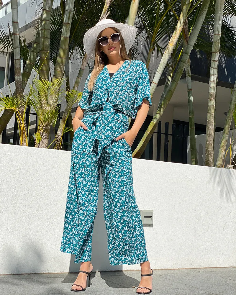 Floral Wide Pants