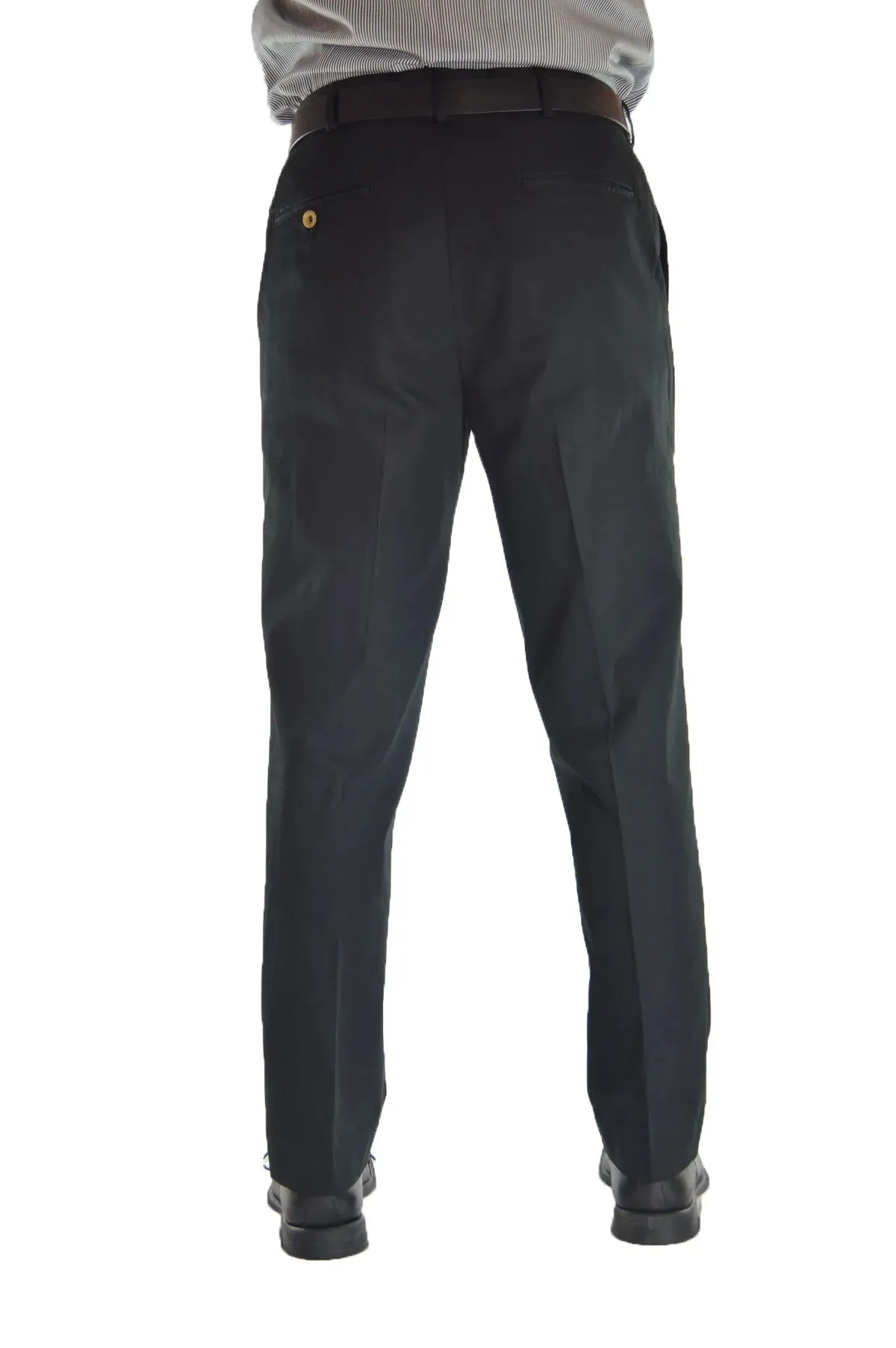 Georgia Cotton Gabardine Pants - Black