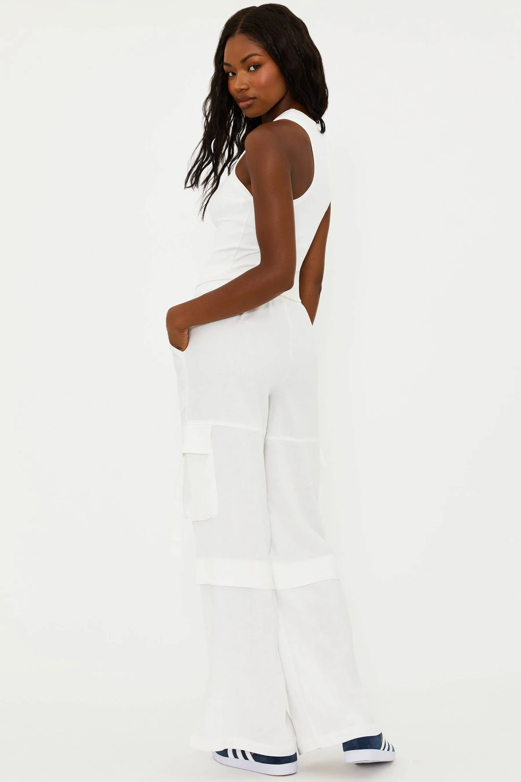 Gianna Pant White Linen