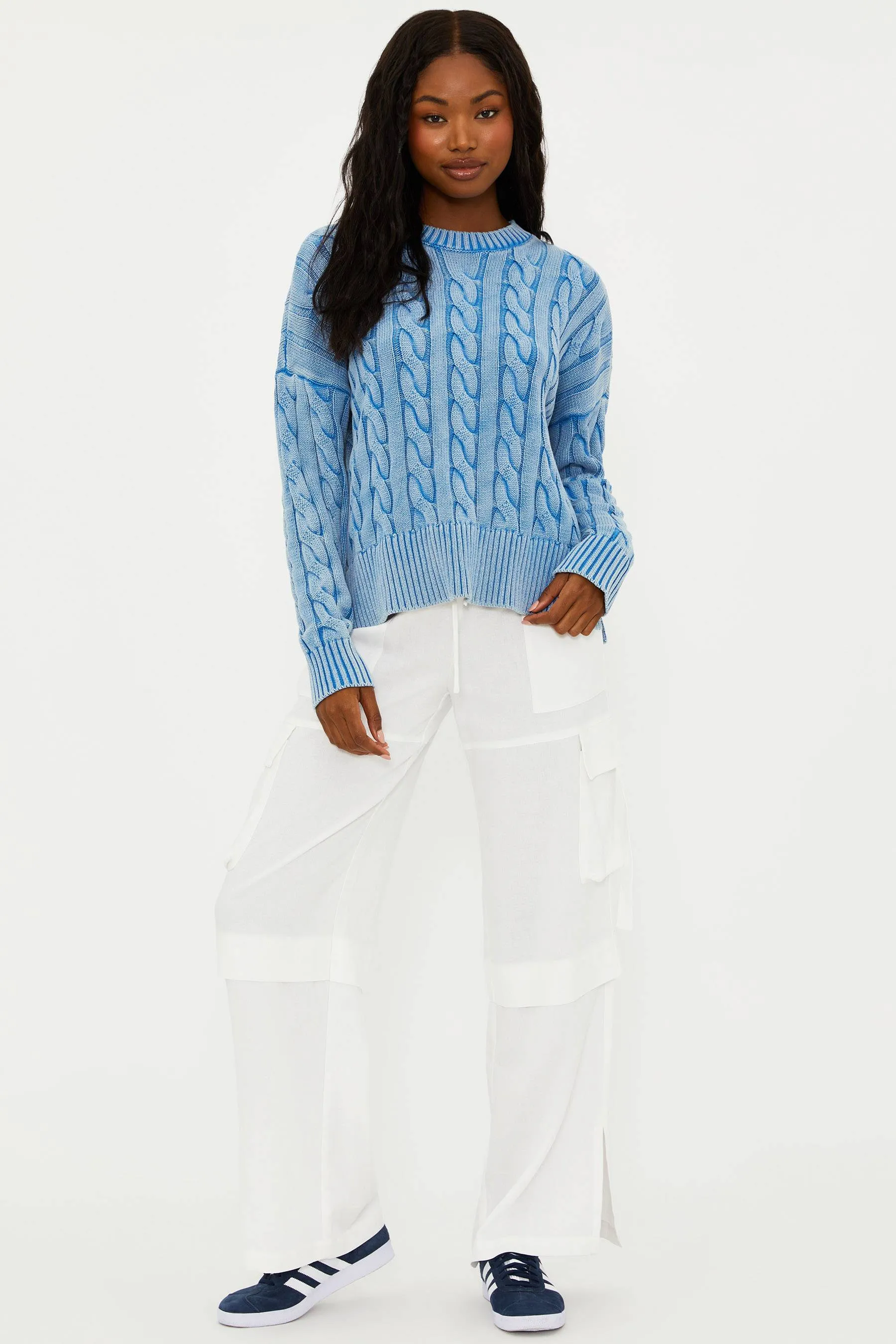 Gianna Pant White Linen