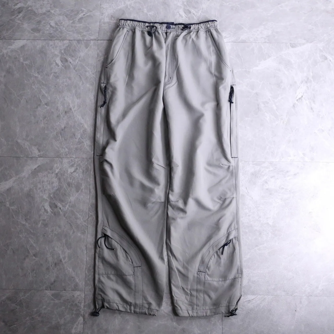 gray color ventilation pants