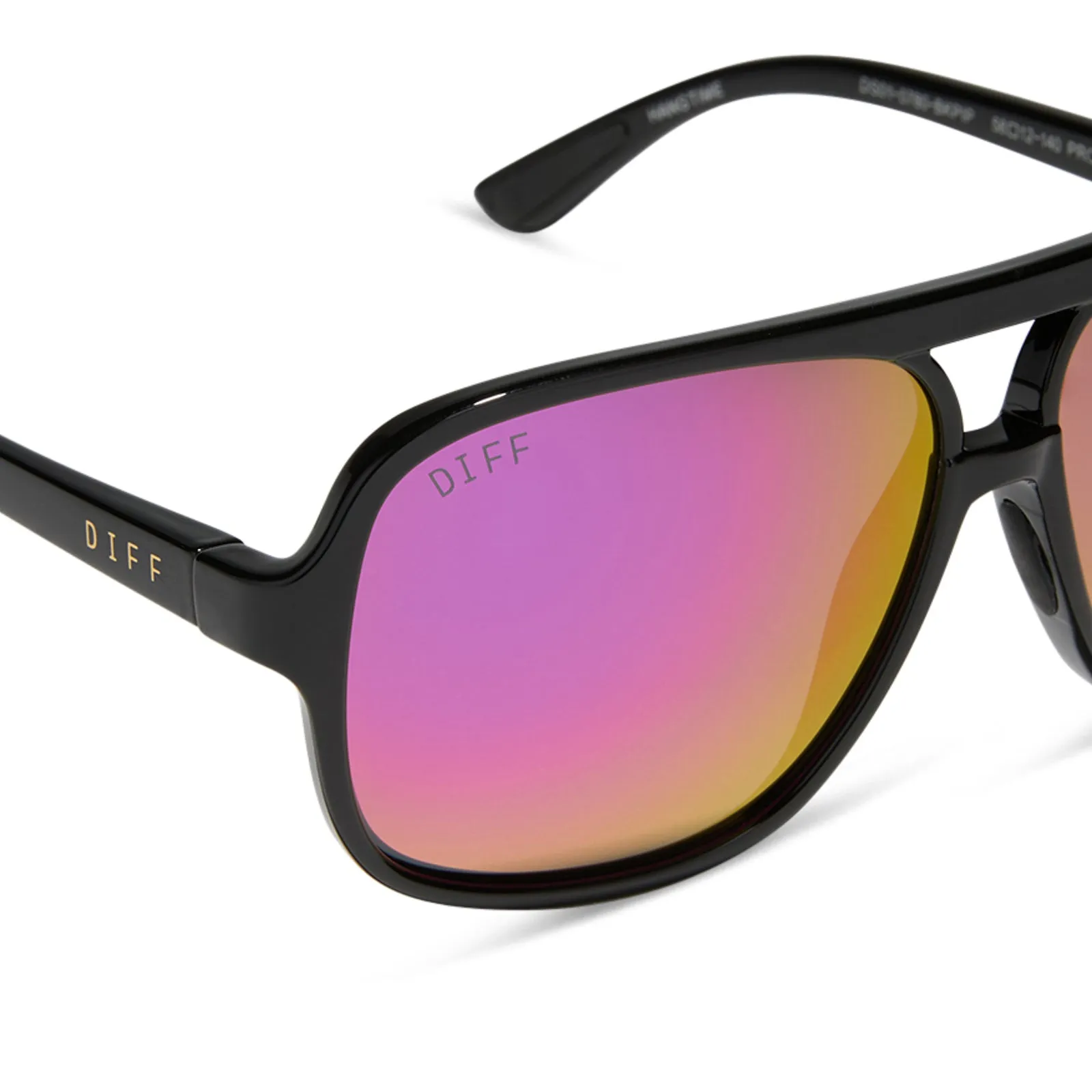 HANGTIME - BLACK   PINK RUSH MIRROR   POLARIZED SUNGLASSES