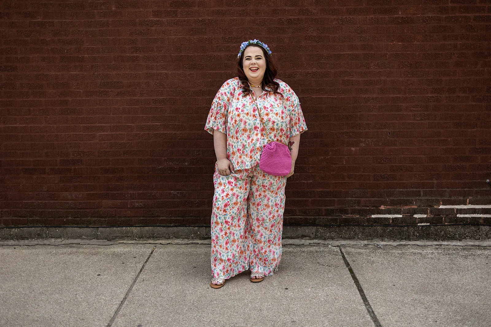 hattie pants in ivory floral