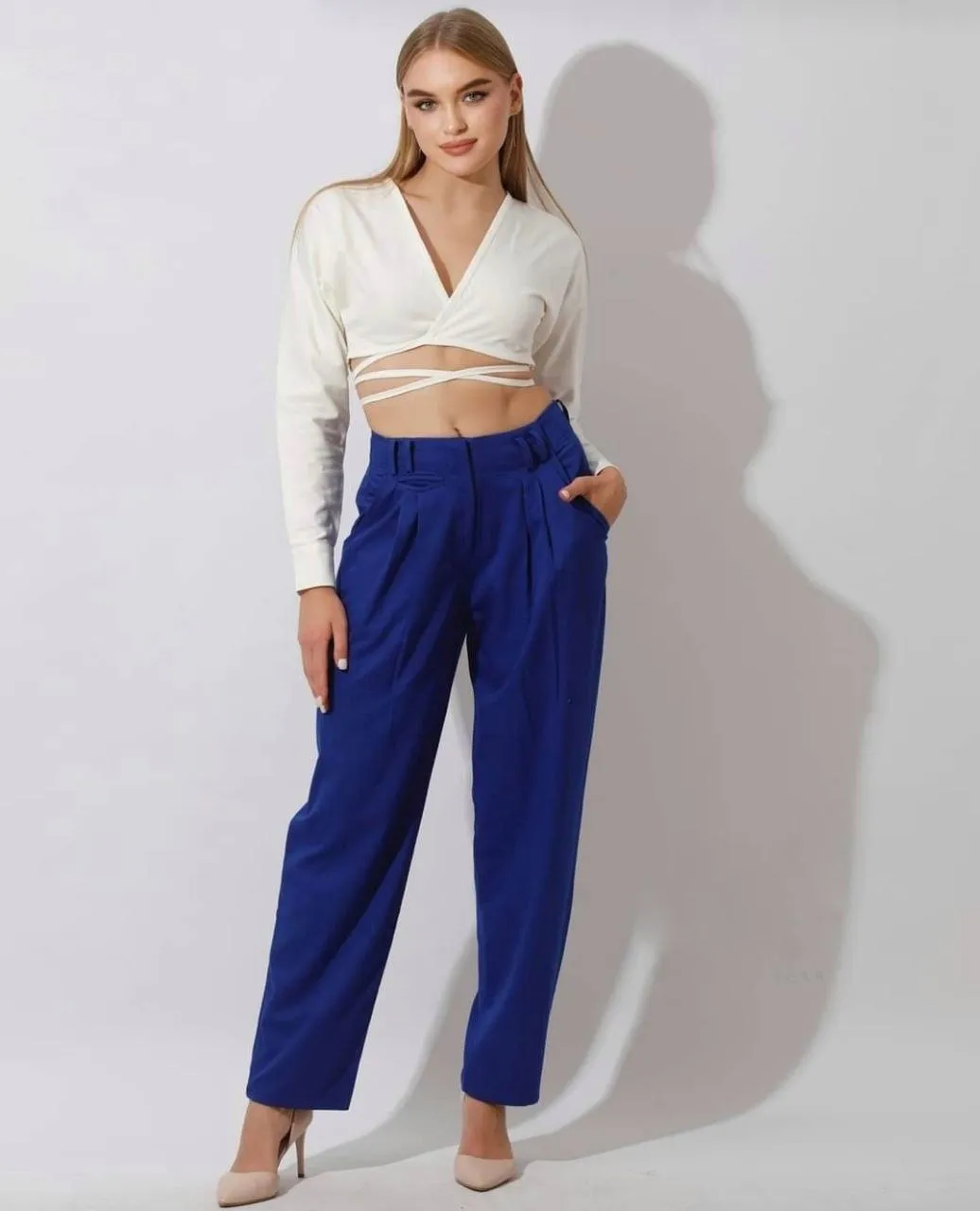 High waist - Gabardine Pants