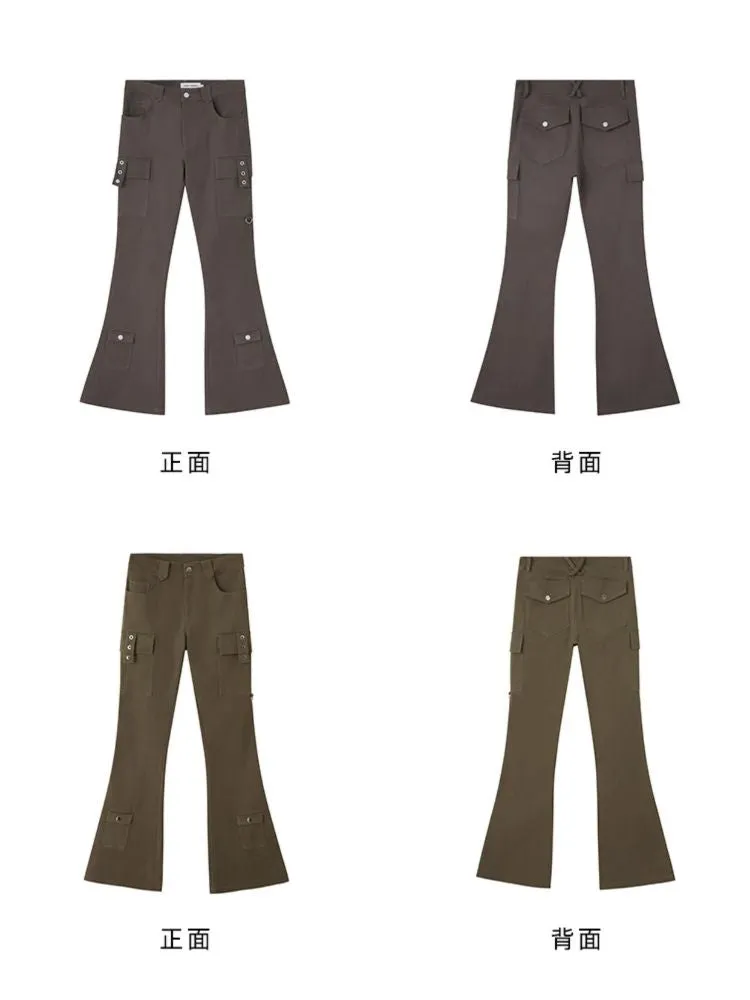 High waist straight pants【s0000003957】