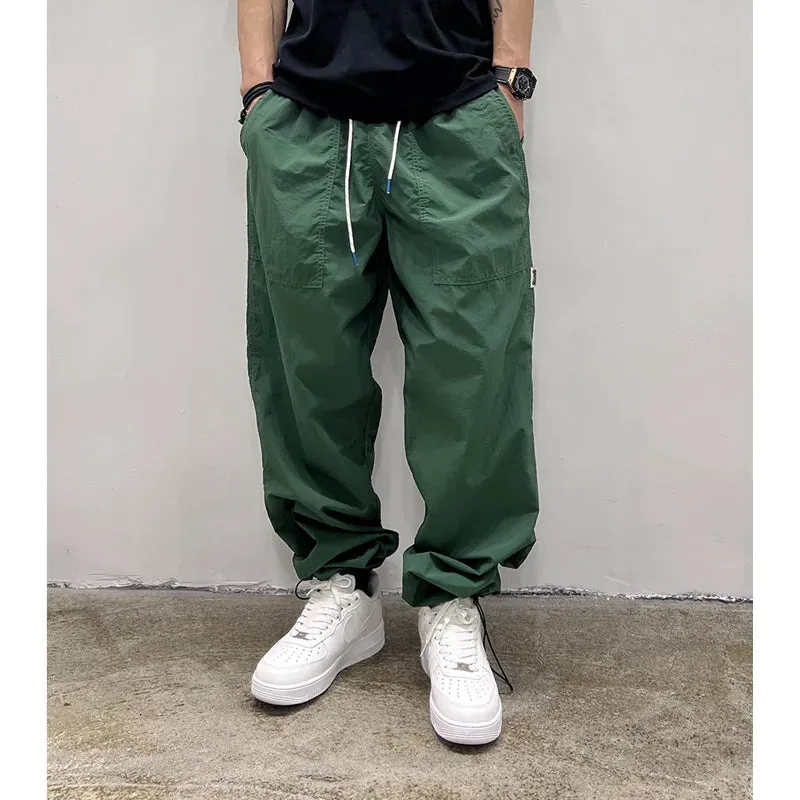 Japanese Streetwear Sweatpants Thin Casual Jogging Pants Joggers