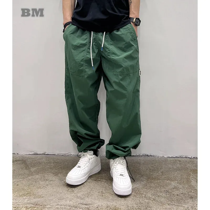 Japanese Streetwear Sweatpants Thin Casual Jogging Pants Joggers