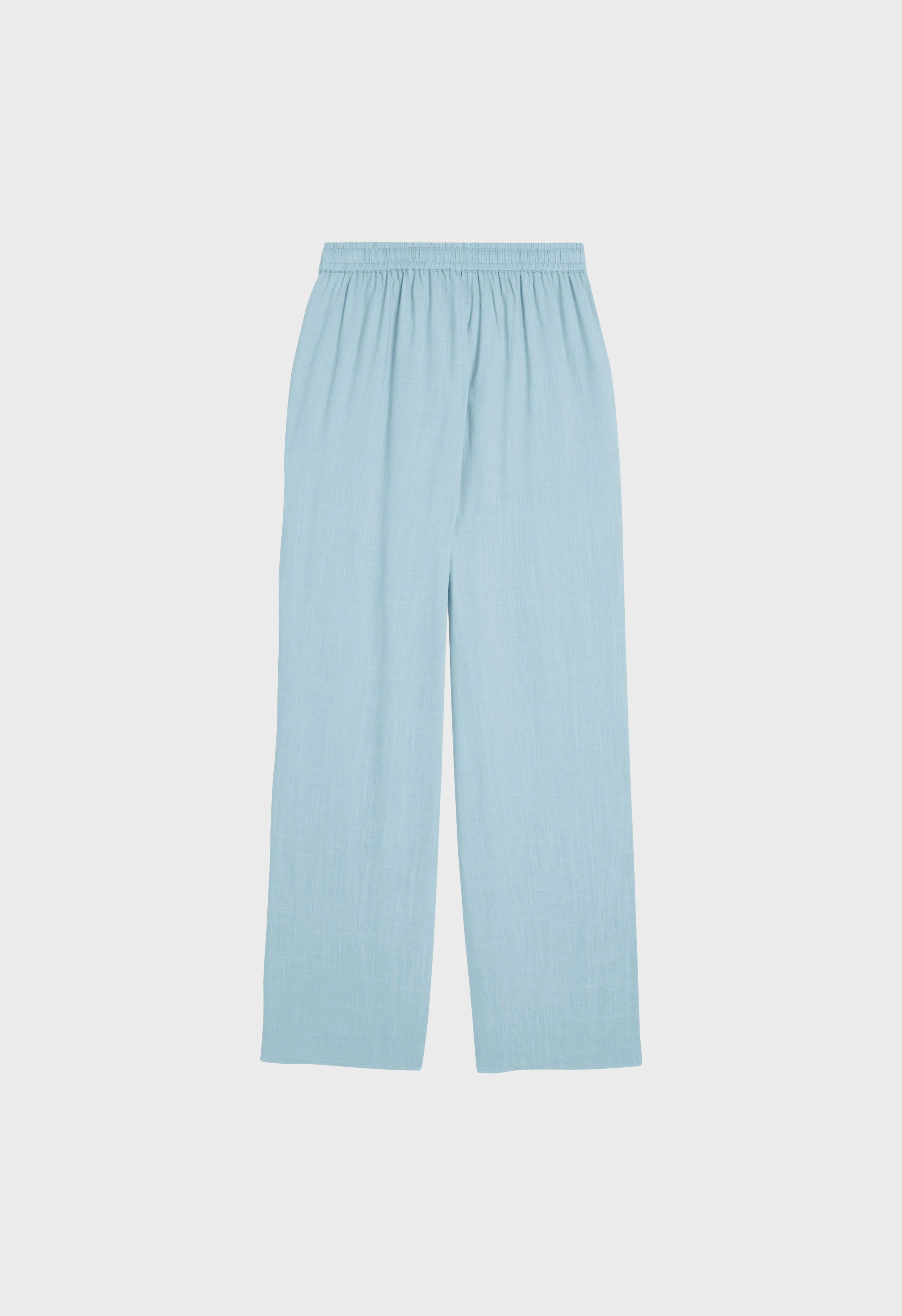 Linen Loose Pants | Misty Blue