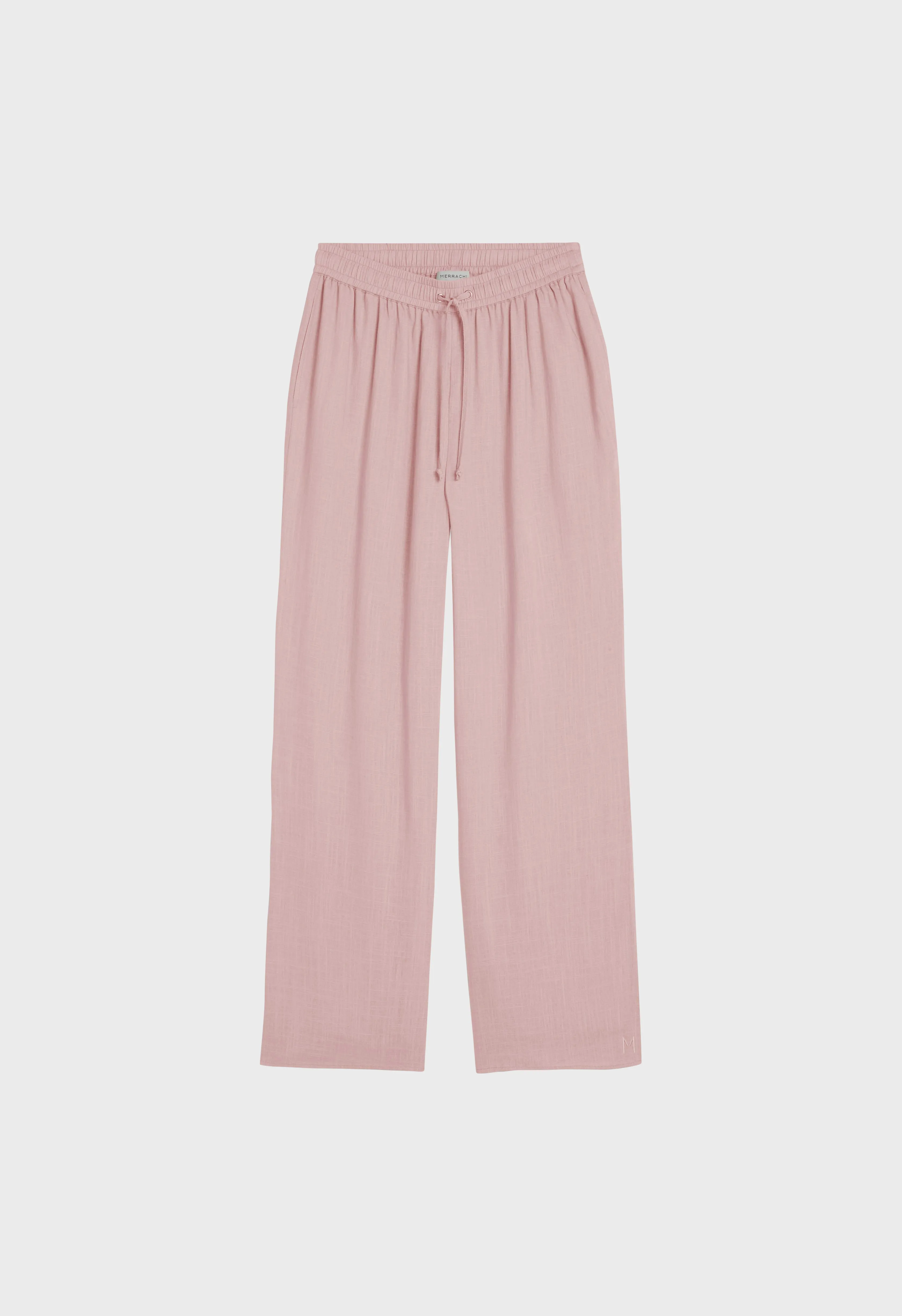 Linen Loose Pants | Rose Dust