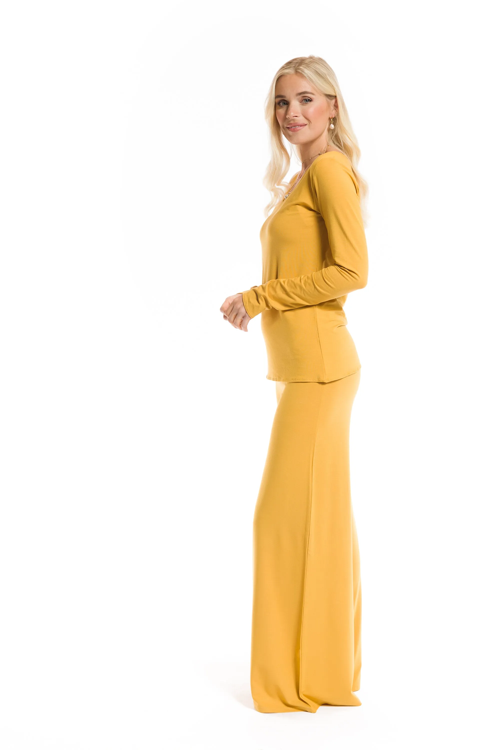 LONG SLEEVE TOP TIBETAN YELLOW